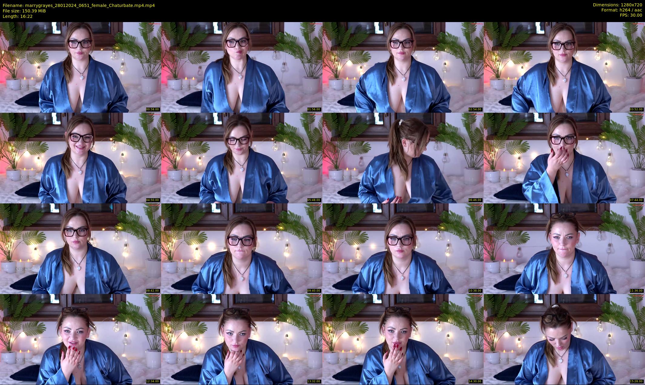 marrygrayes — 17 minute Chaturbate female cam show recording, 720p, Jan 28, 2024