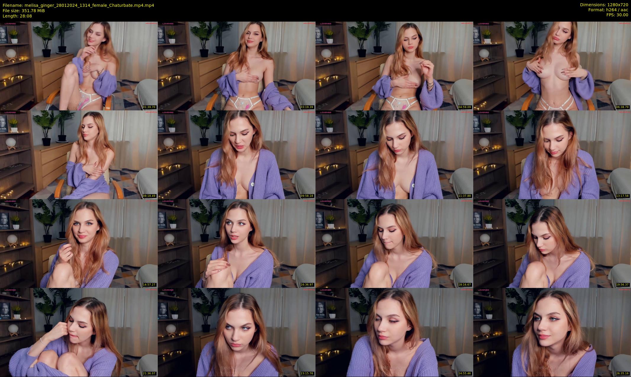melisa_ginger — 29 minute Chaturbate female cam show recording, 720p, Jan 28, 2024