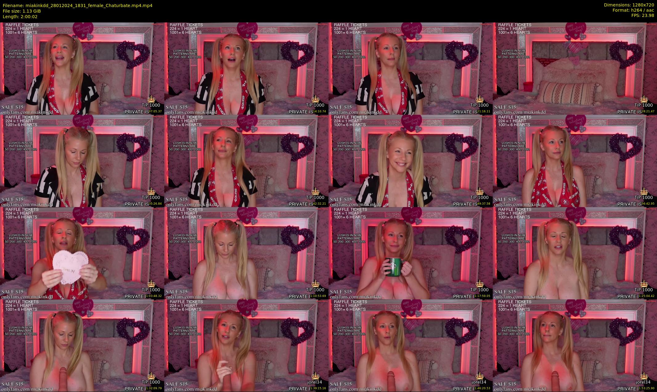 miakinkdd — 121 minute Chaturbate female cam show recording, 720p, Jan 28, 2024