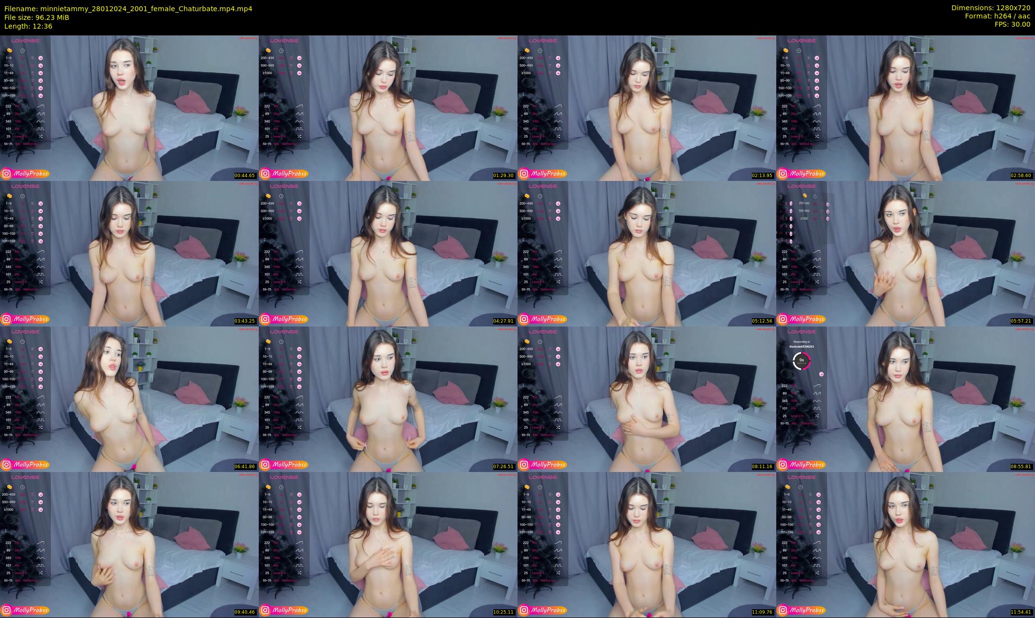 minnietammy — 13 minute Chaturbate female cam show recording, 720p, Jan 28, 2024