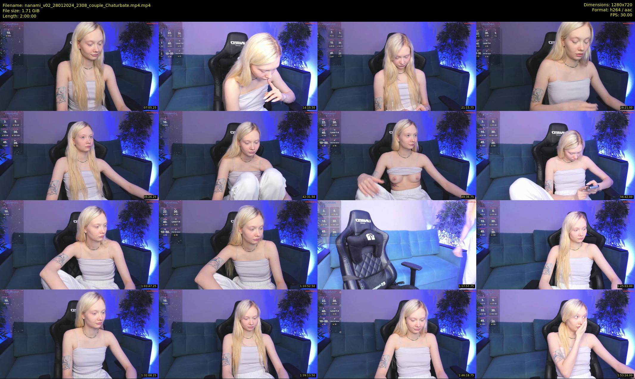 nanami_v02 — 120 minute Chaturbate couple cam show recording, 720p, Jan 28, 2024
