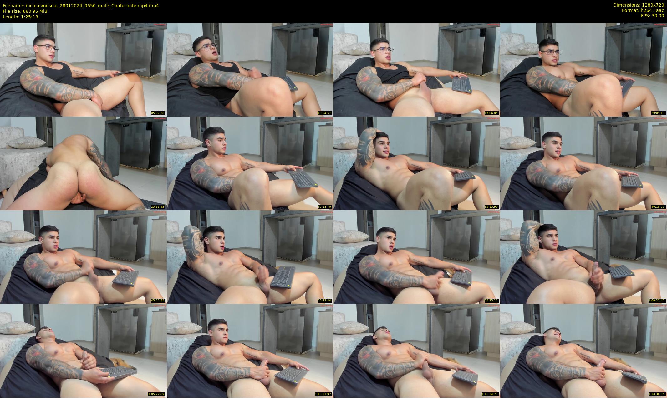 nicolasmuscle — 86 minute Chaturbate male cam show recording, 720p, Jan 28, 2024