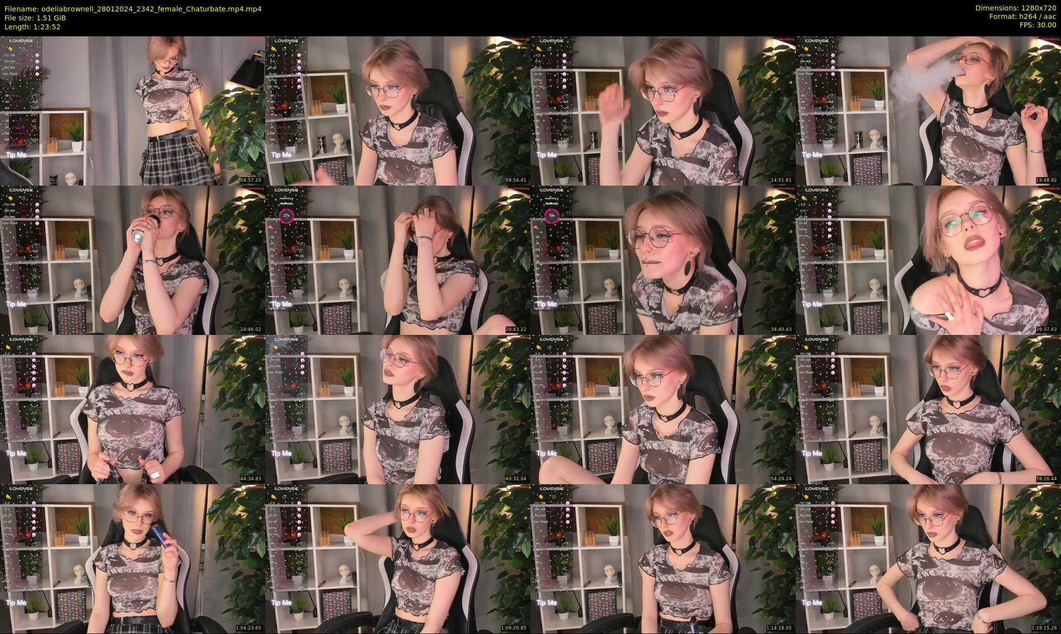 odeliabrownell — 84 minute Chaturbate female cam show recording, 720p, Jan 28, 2024