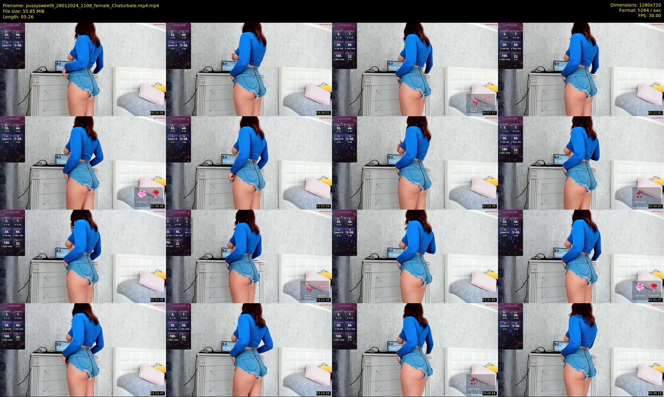 pussysweet9 — 6 minute Chaturbate female cam show recording, 720p, Jan 28, 2024