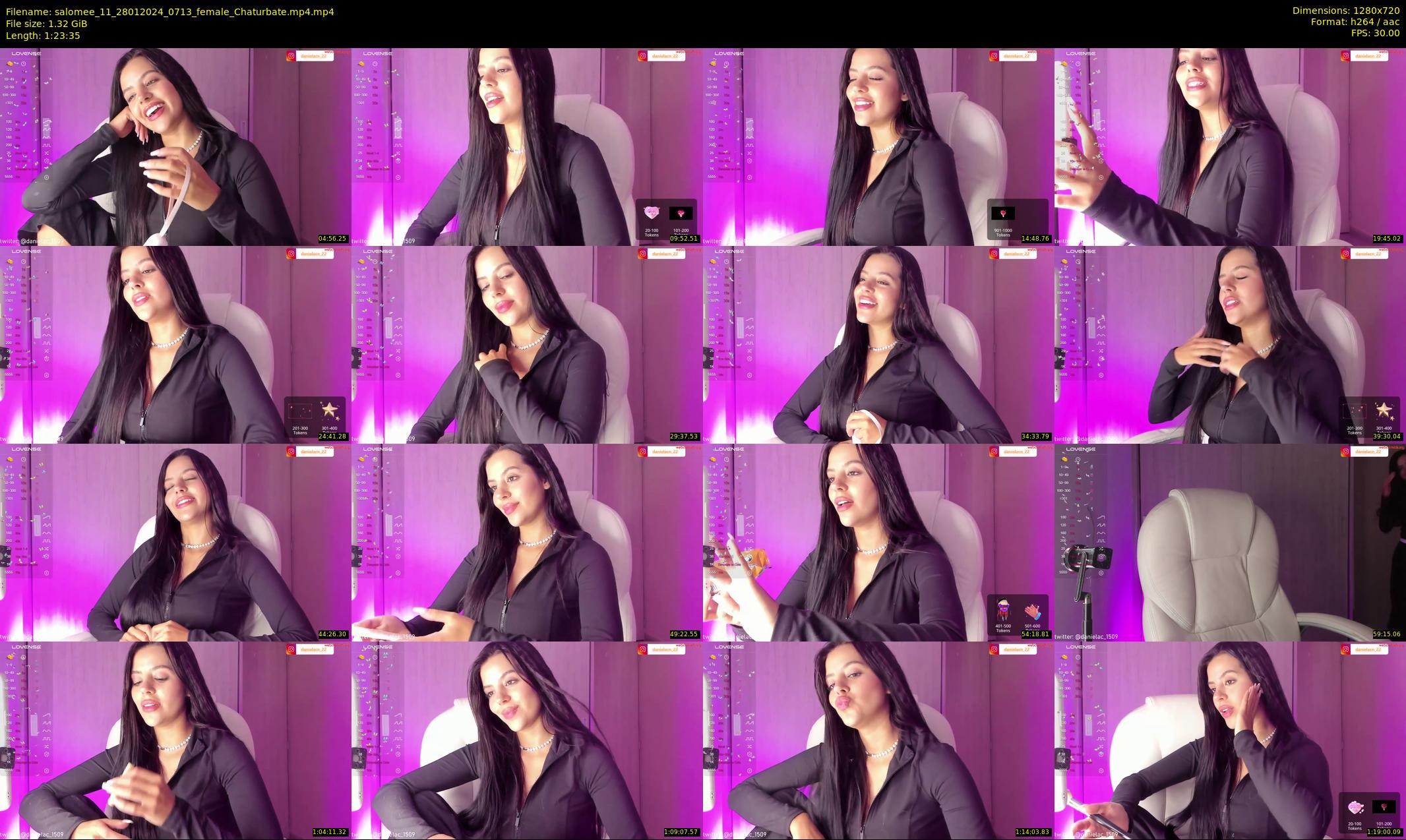 salomee_11 — 84 minute Chaturbate female cam show recording, 720p, Jan 28, 2024