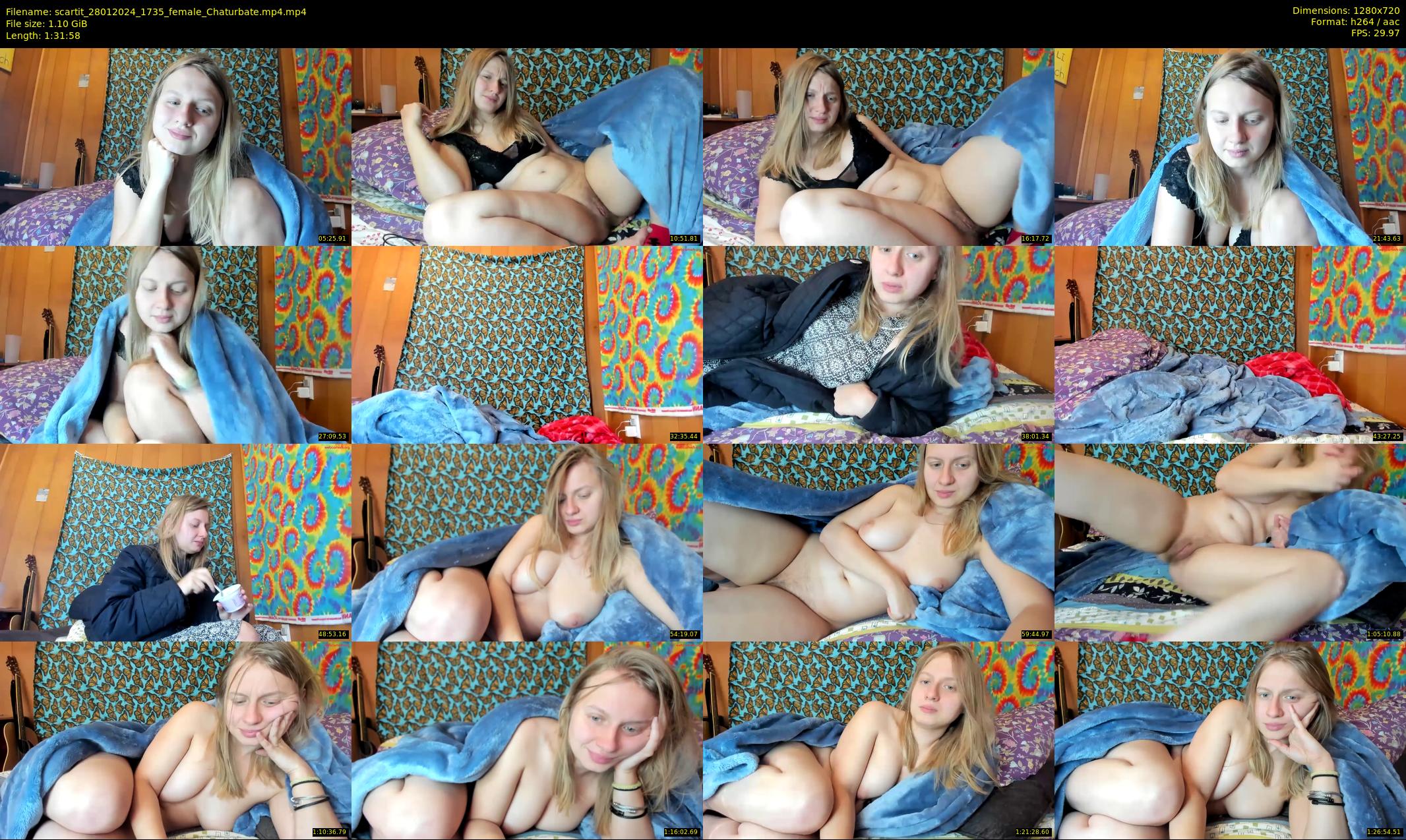 scartit — 92 minute Chaturbate female cam show recording, 720p, Jan 28, 2024