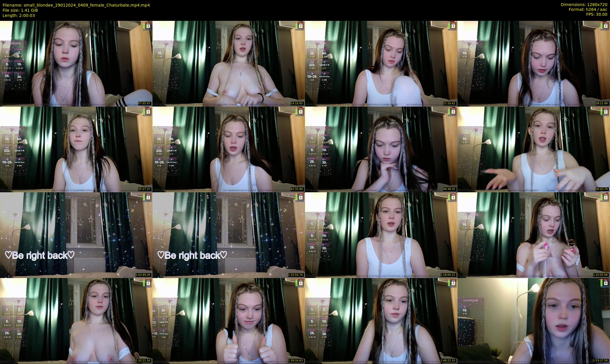 small_blondee — 121 minute Chaturbate female cam show recording, 720p, Jan 29, 2024
