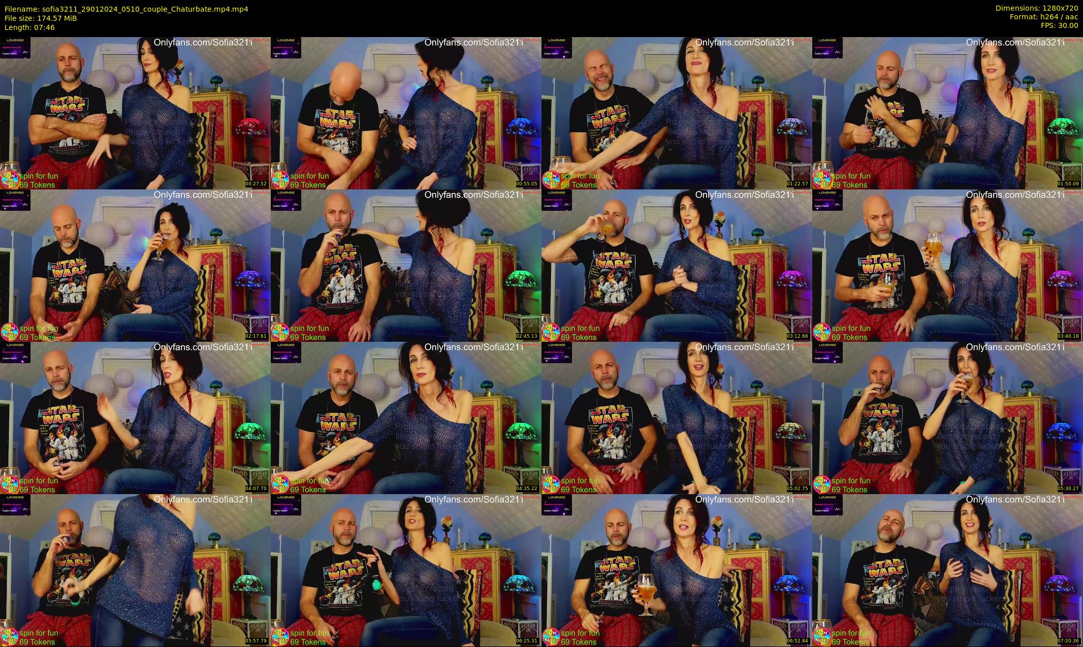 sofia3211 — 8 minute Chaturbate couple cam show recording, 720p, Jan 29, 2024