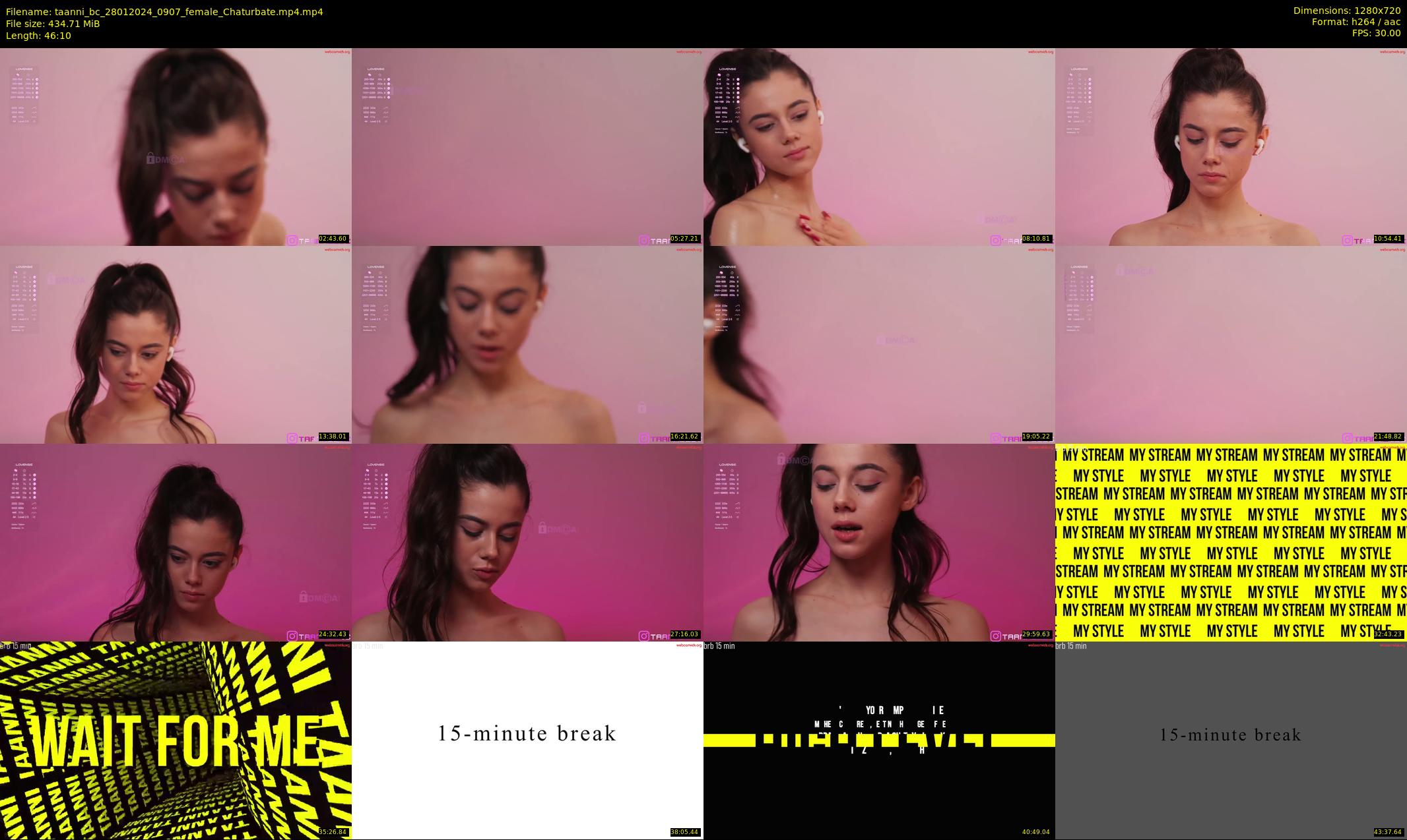 taanni_bc — 47 minute Chaturbate female cam show recording, 720p, Jan 28, 2024