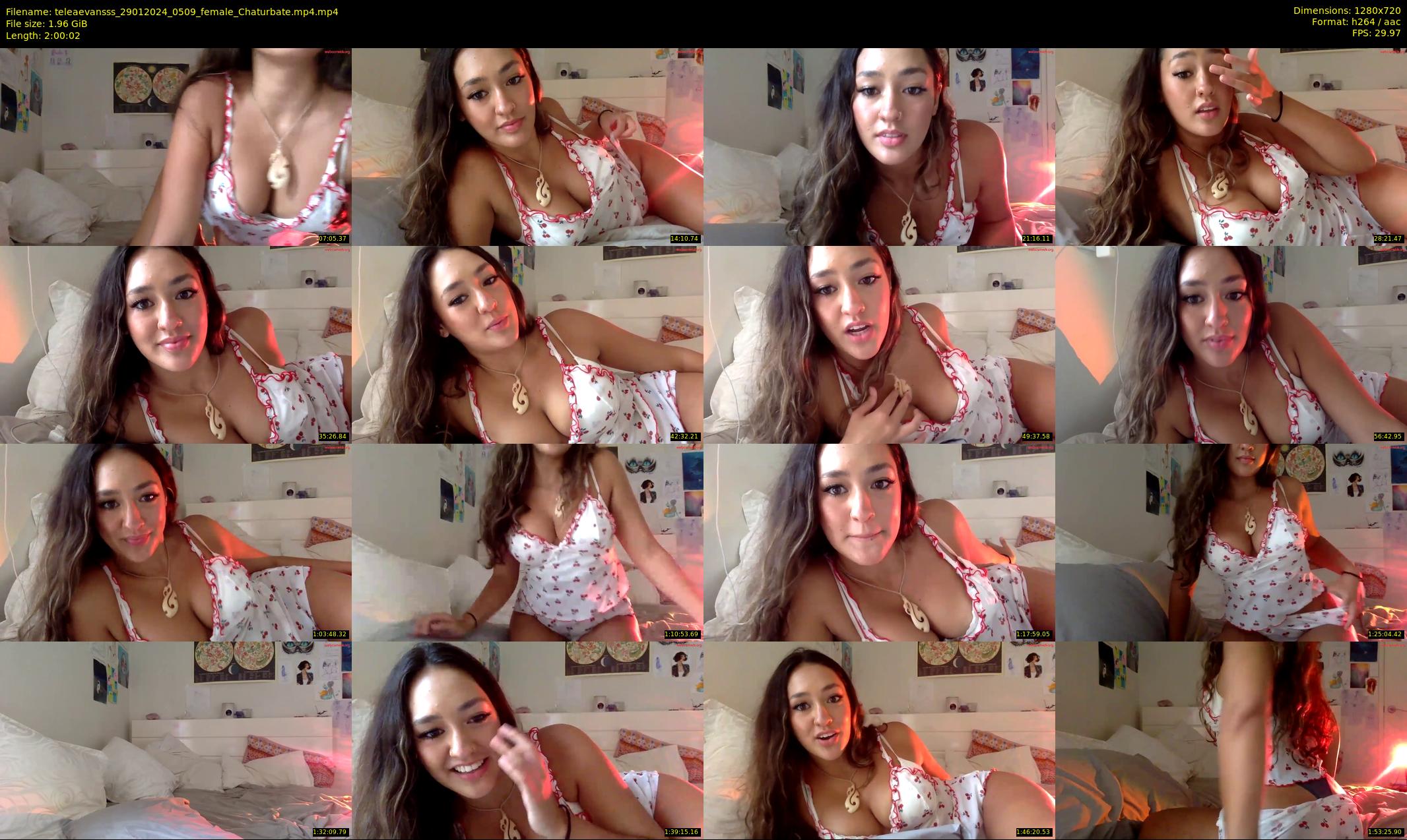 teleaevansss — 121 minute Chaturbate female cam show recording, 720p, Jan 29, 2024