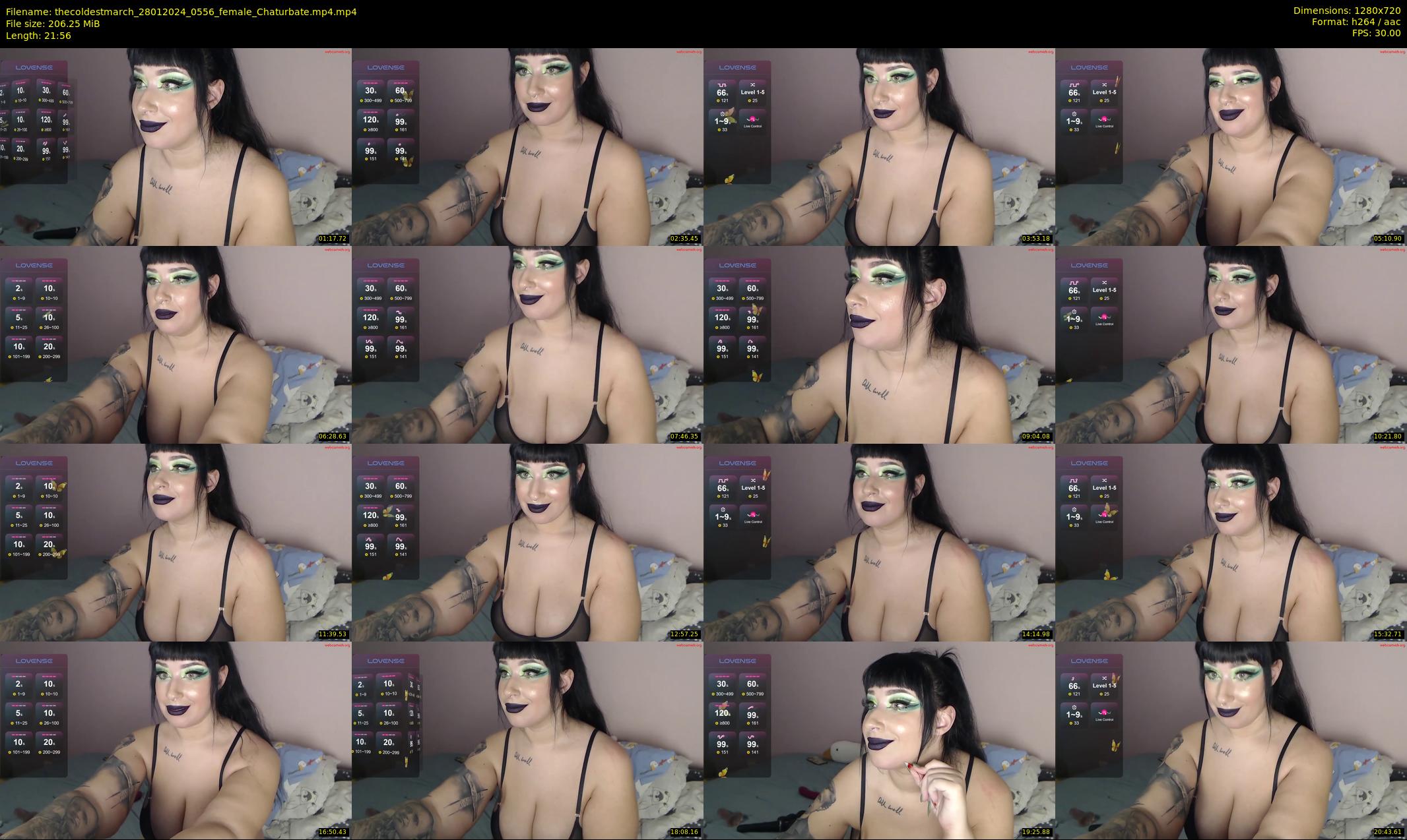 thecoldestmarch — 22 minute Chaturbate female cam show recording, 720p, Jan 28, 2024
