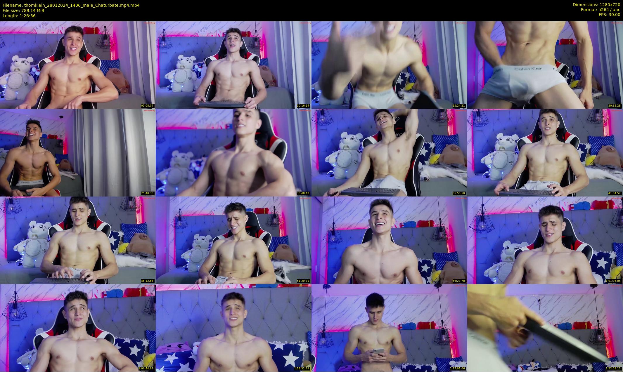thomklein — 87 minute Chaturbate male cam show recording, 720p, Jan 28, 2024