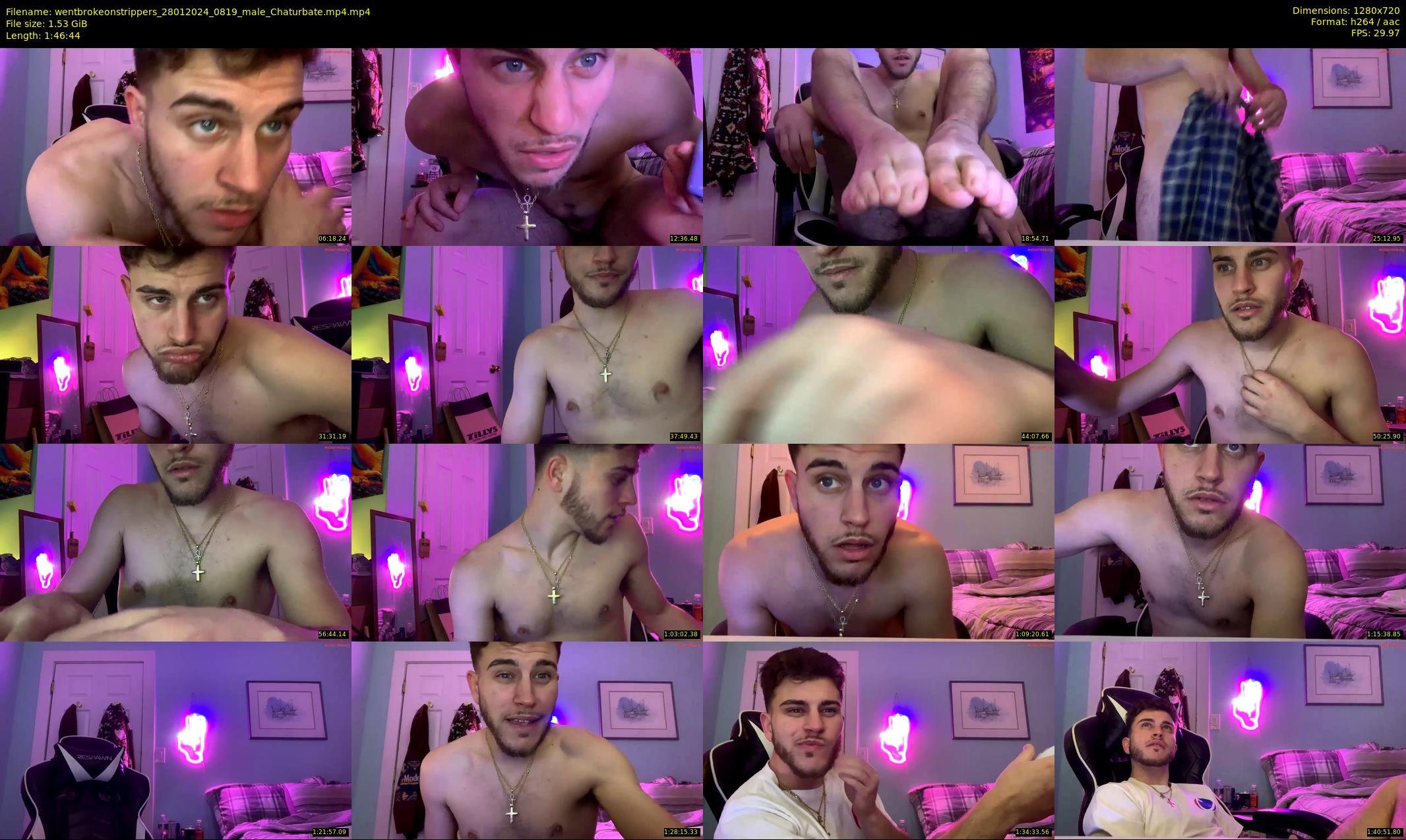 wentbrokeonstrippers — 107 minute Chaturbate male cam show recording, 720p, Jan 28, 2024