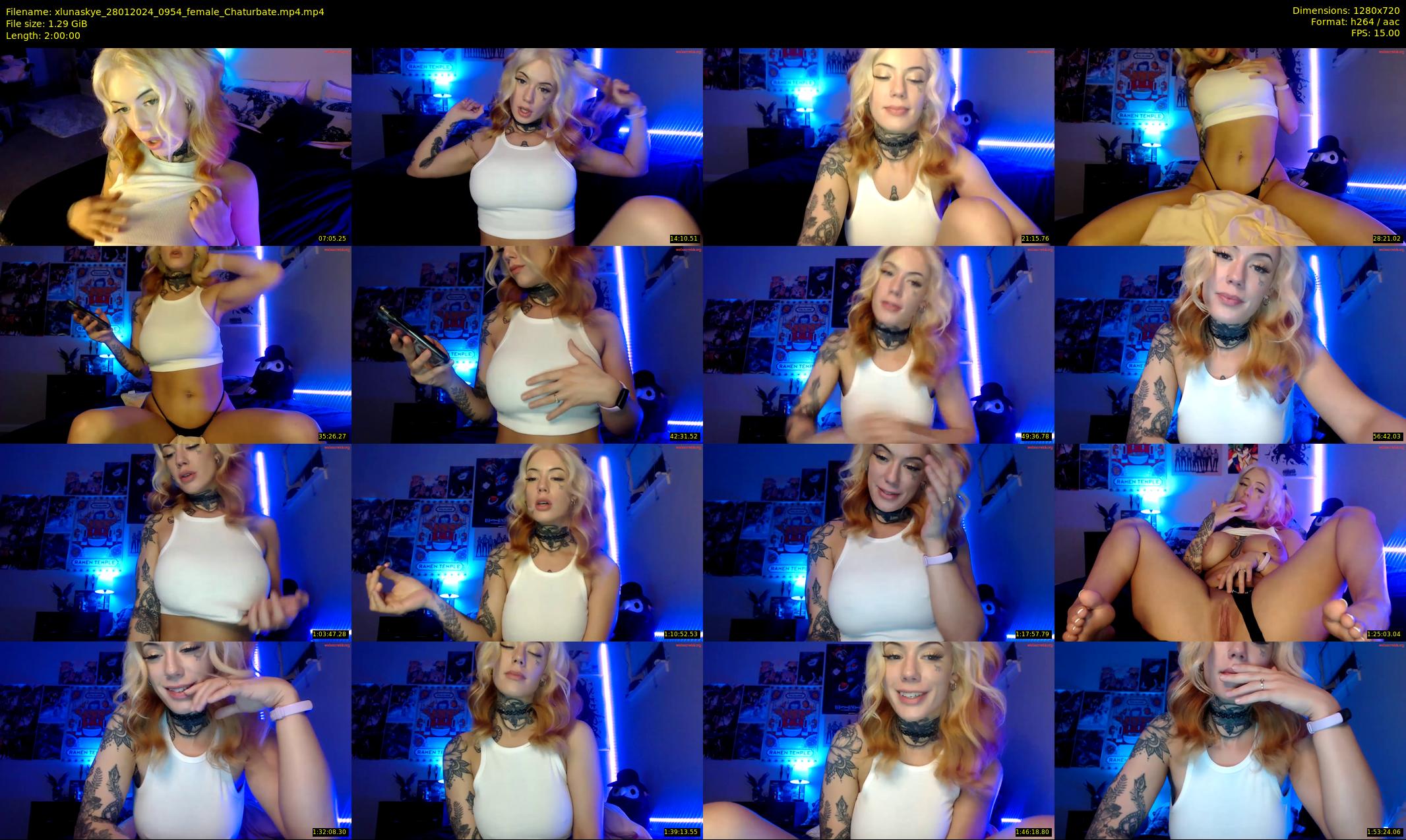 xlunaskye — 120 minute Chaturbate female cam show recording, 720p, Jan 28, 2024