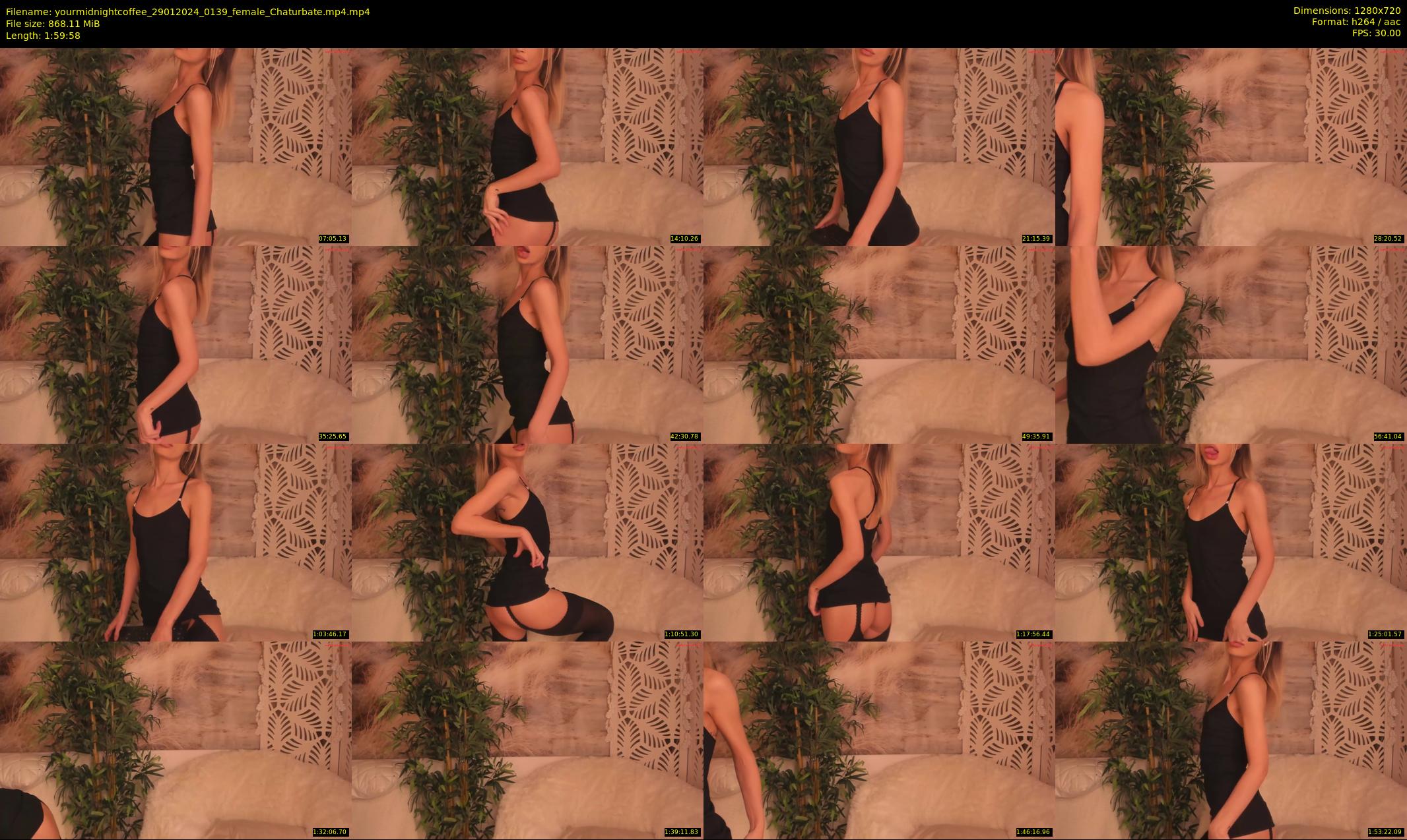 yourmidnightcoffee — 120 minute Chaturbate female cam show recording, 720p, Jan 29, 2024