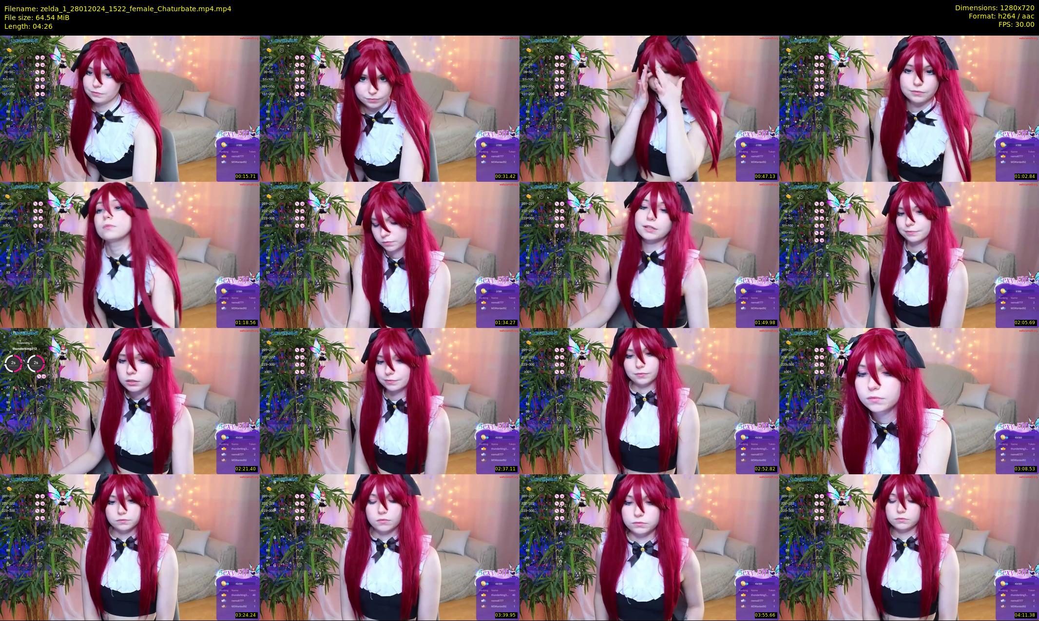 zelda_1 — 5 minute Chaturbate female cam show recording, 720p, Jan 28, 2024