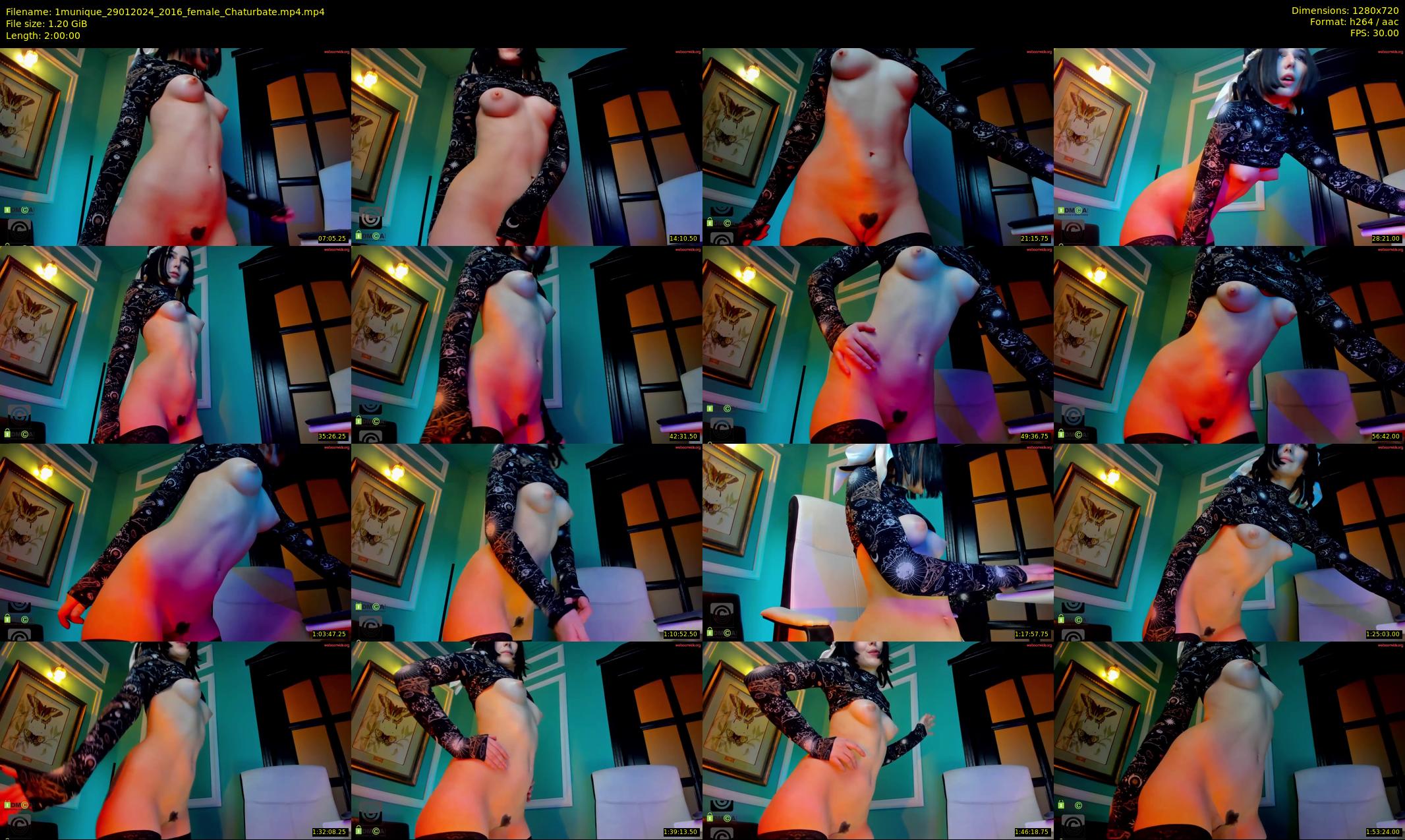 1munique — 120 minute Chaturbate female cam show recording, 720p, Jan 29, 2024