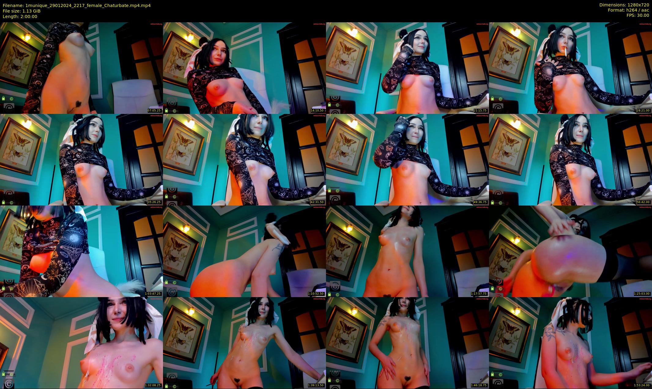 1munique — 120 minute Chaturbate female cam show recording, 720p, Jan 29, 2024