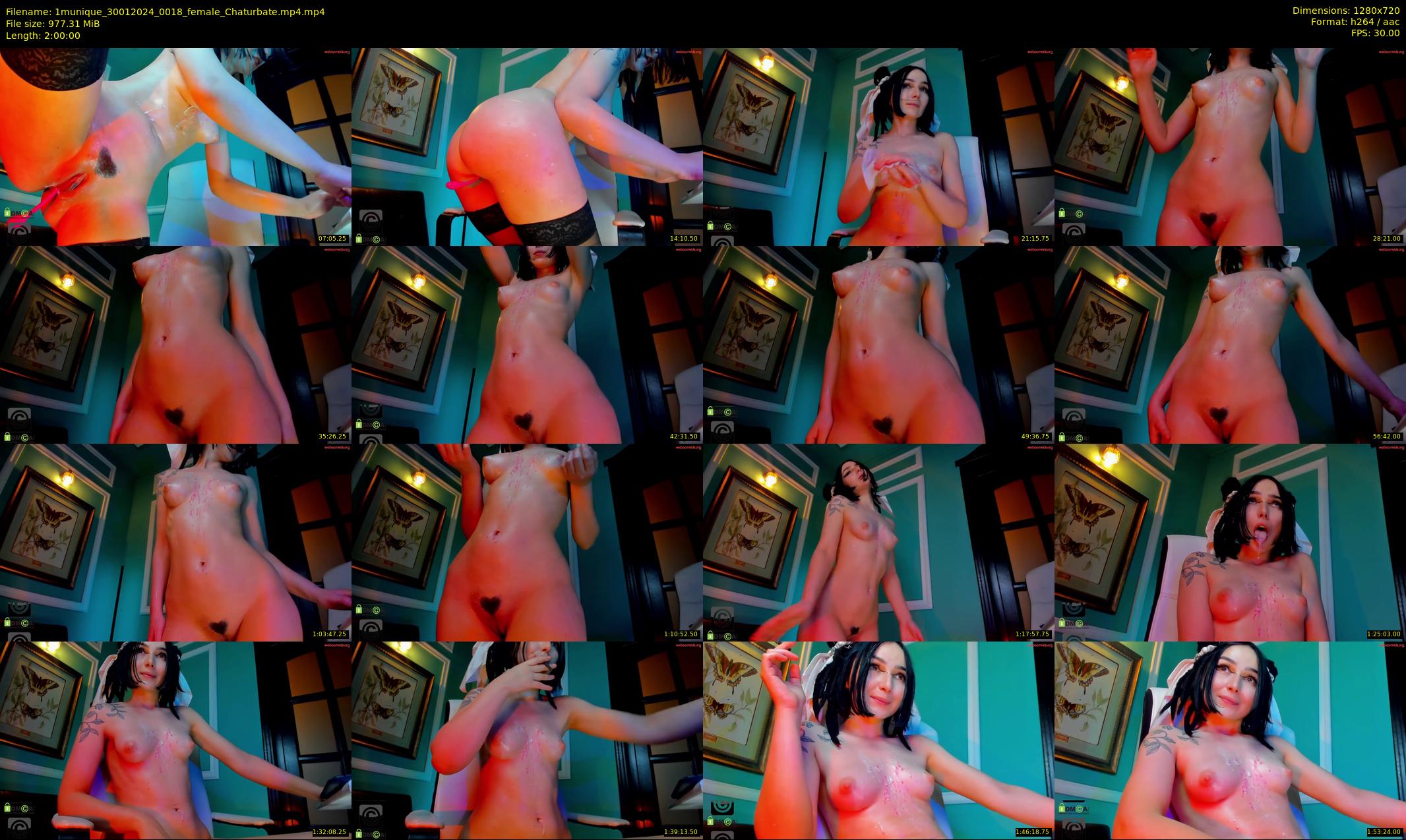 1munique — 120 minute Chaturbate female cam show recording, 720p, Jan 30, 2024