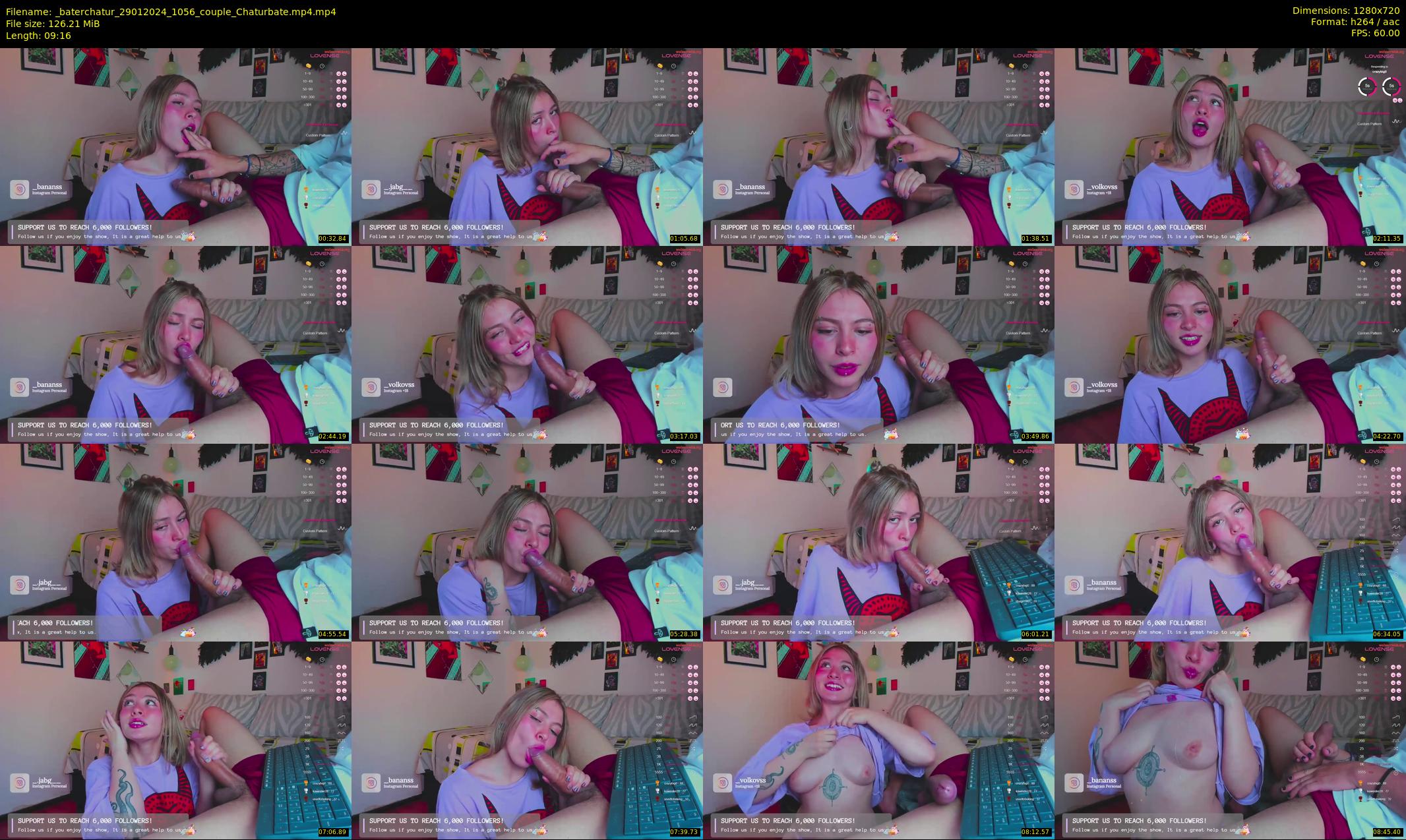 _baterchatur — 10 minute Chaturbate couple cam show recording, 720p, Jan 29, 2024