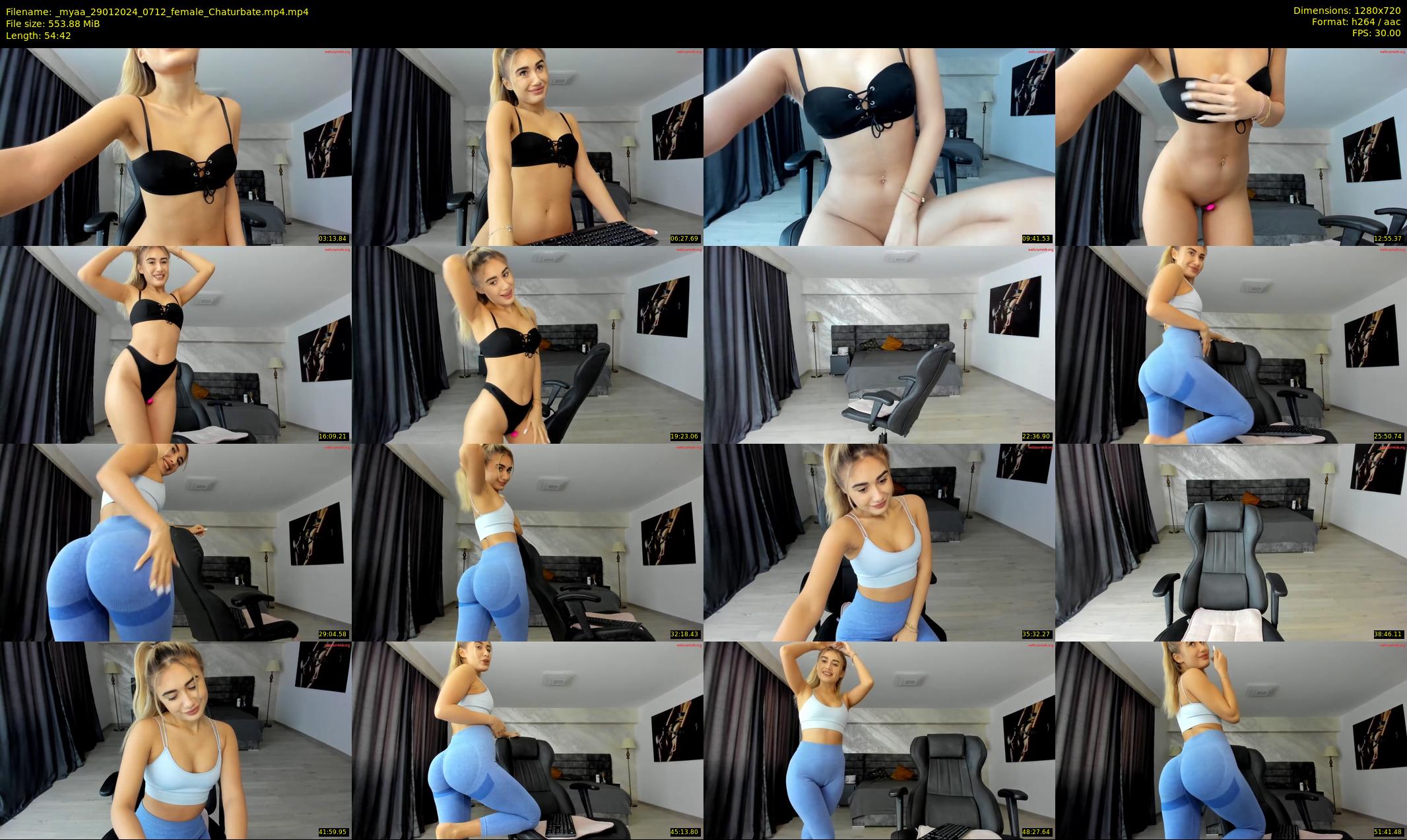 _myaa — 55 minute Chaturbate female cam show recording, 720p, Jan 29, 2024