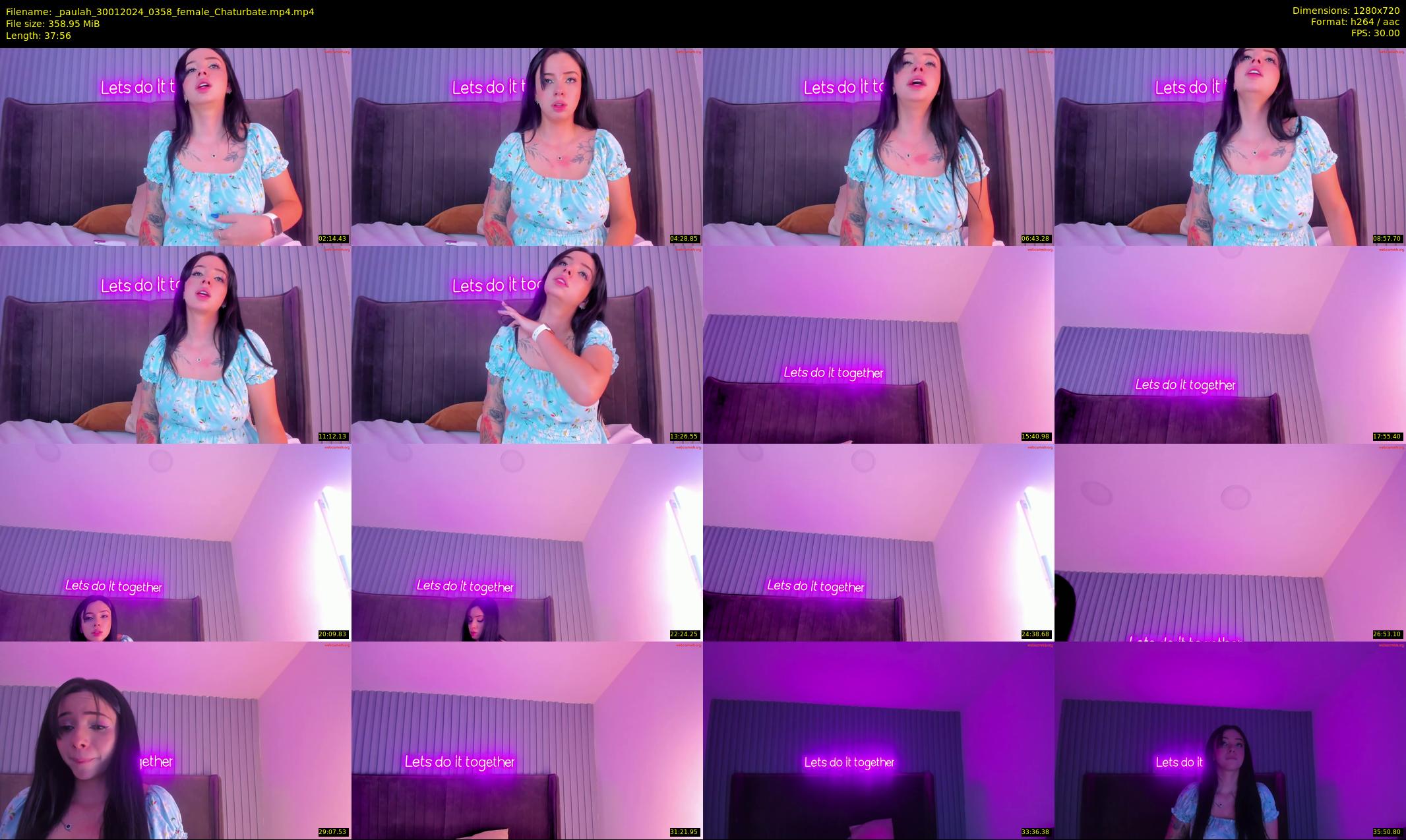 _paulah — 38 minute Chaturbate female cam show recording, 720p, Jan 30, 2024