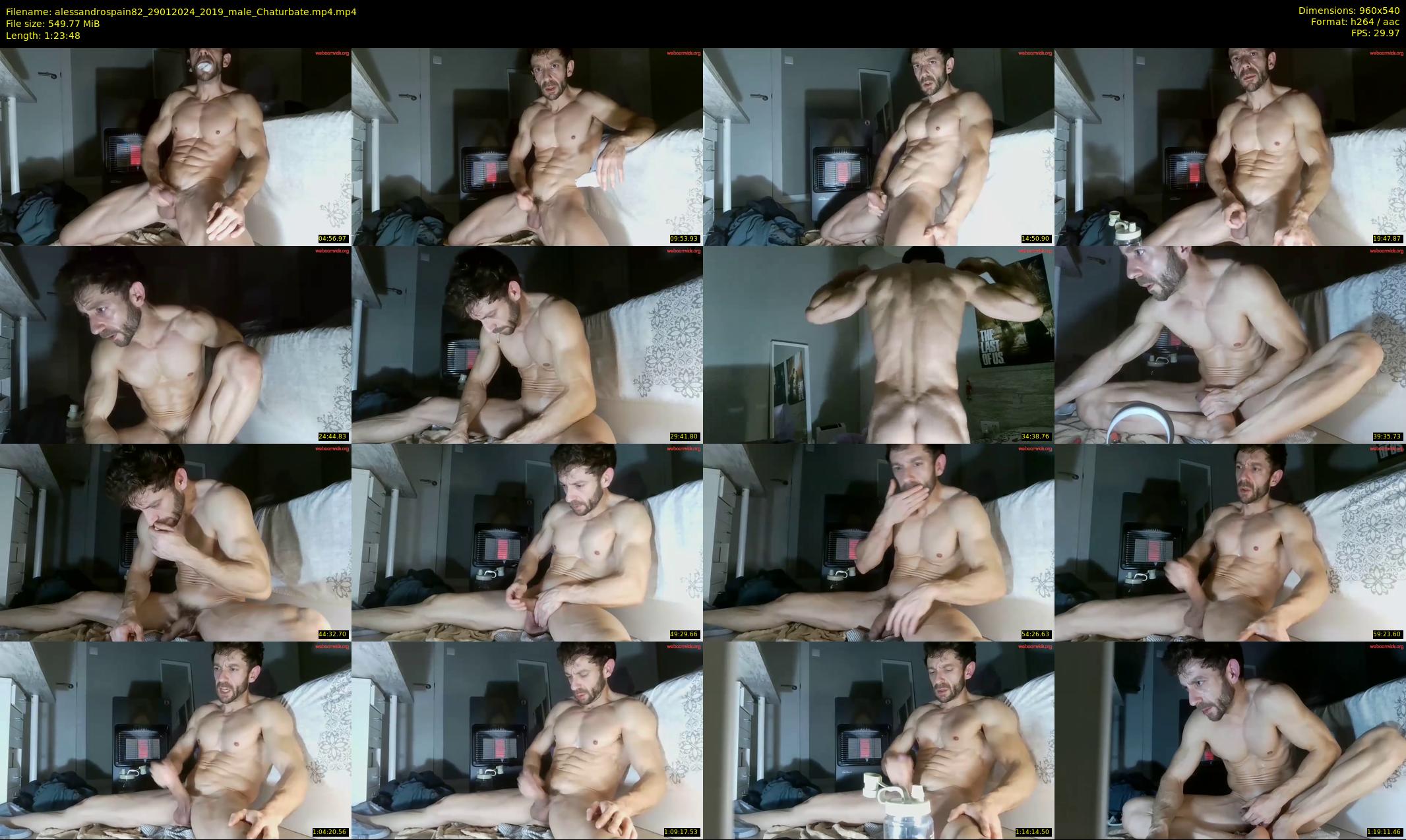 alessandrospain82 — 84 minute Chaturbate male cam show recording, 480p, Jan 29, 2024