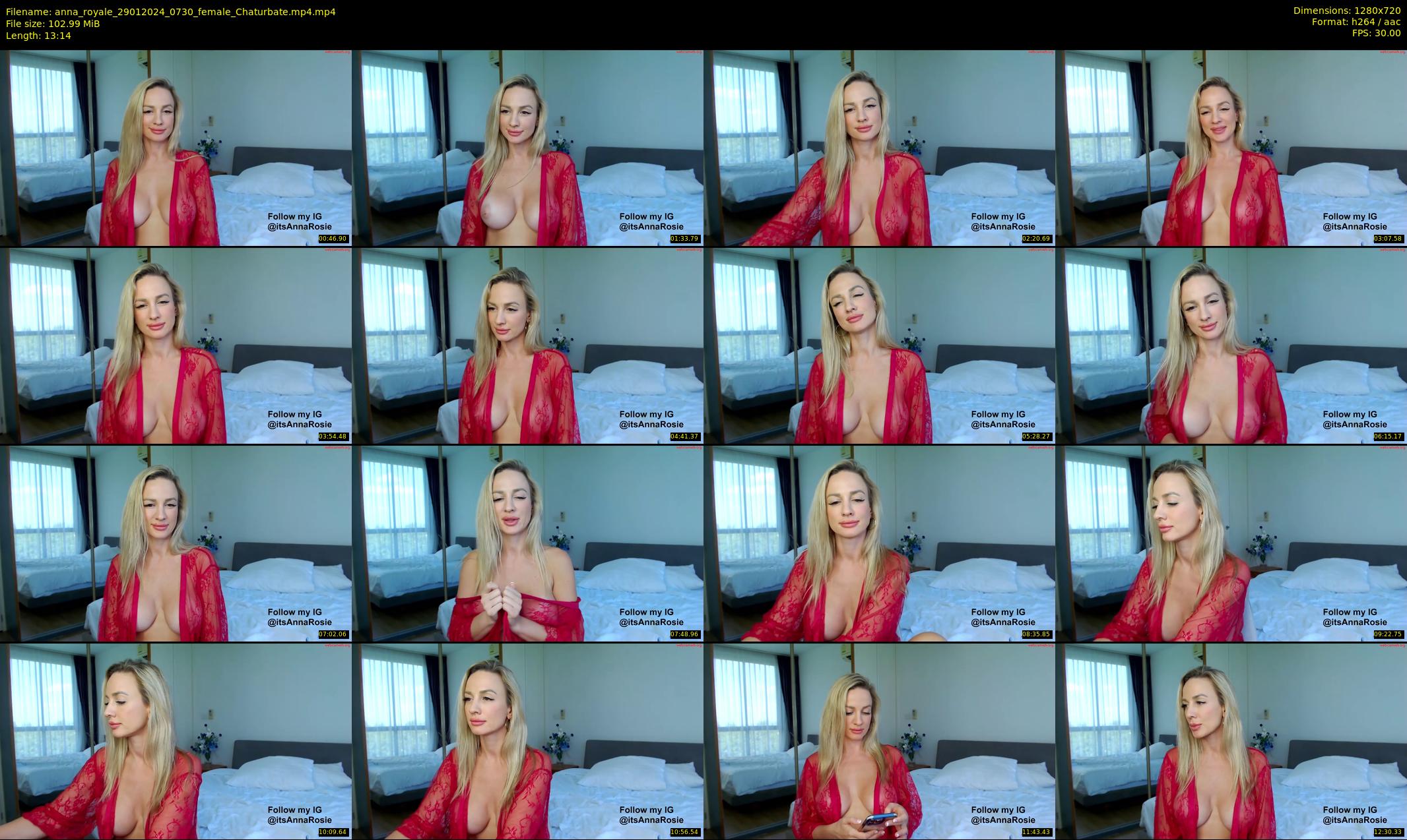 anna_royale — 14 minute Chaturbate female cam show recording, 720p, Jan 29, 2024
