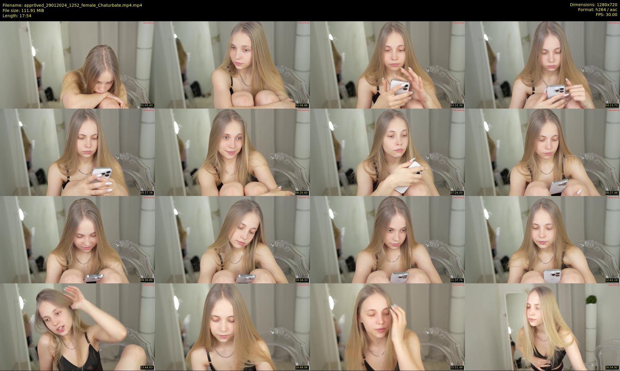 appr0ved — 18 minute Chaturbate female cam show recording, 720p, Jan 29, 2024