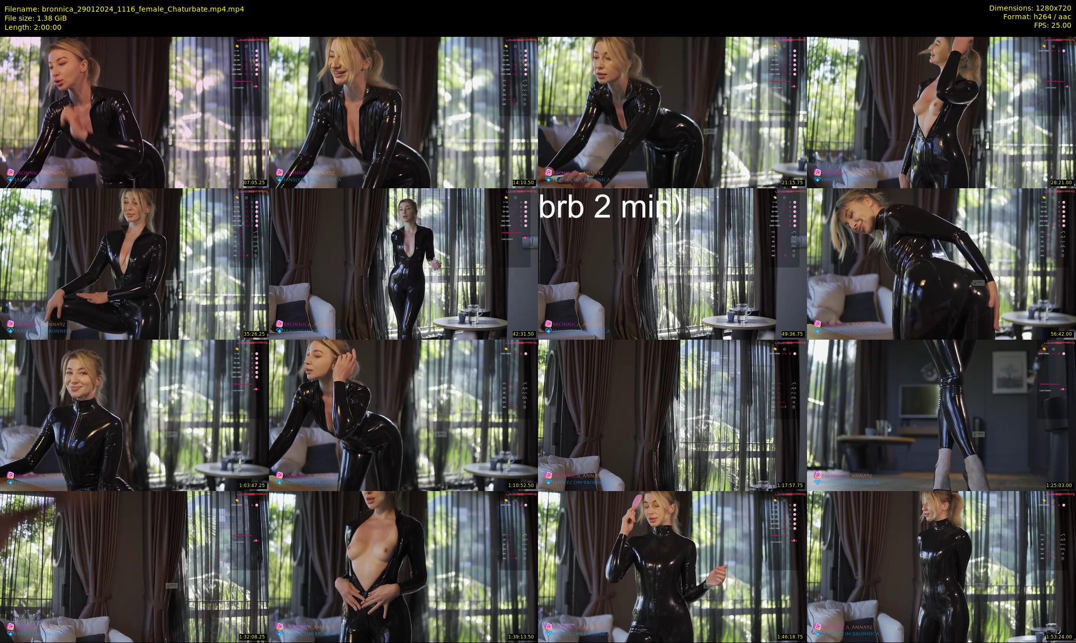 bronnica — 120 minute Chaturbate female cam show recording, 720p, Jan 29, 2024