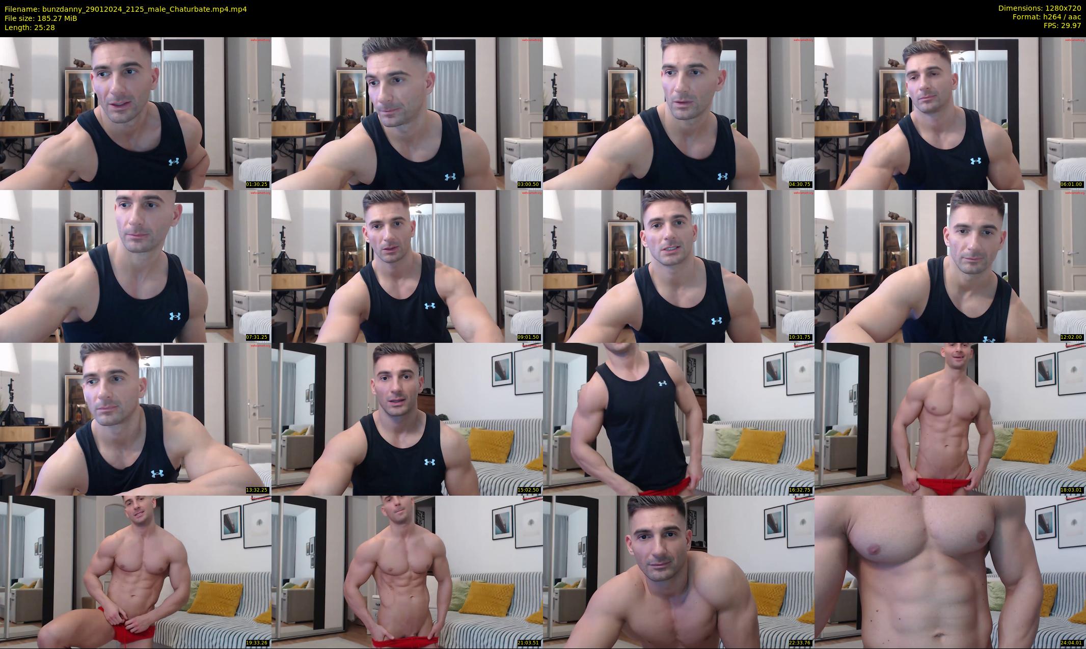 bunzdanny — 26 minute Chaturbate male cam show recording, 720p, Jan 29, 2024