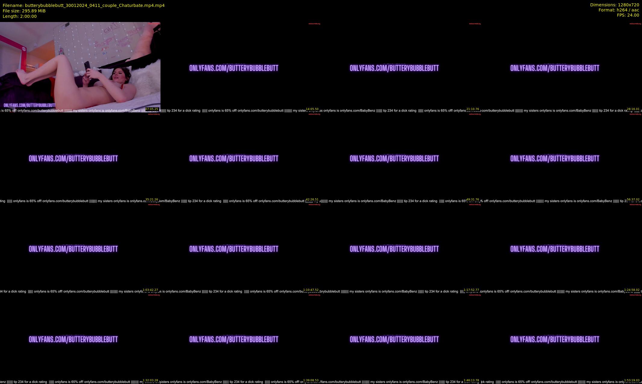 butterybubblebutt — 120 minute Chaturbate couple cam show recording, 720p, Jan 30, 2024