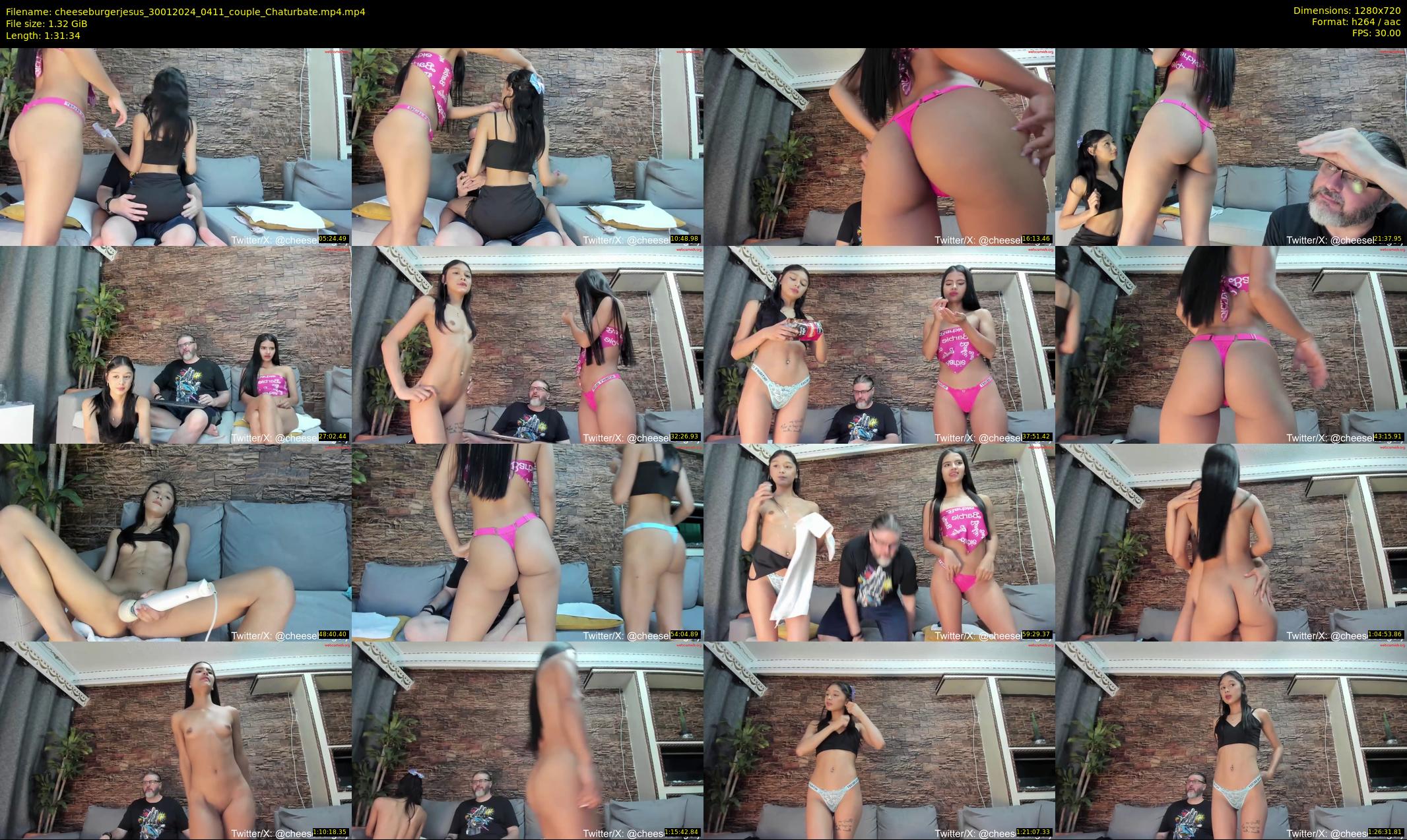 cheeseburgerjesus — 92 minute Chaturbate couple cam show recording, 720p, Jan 30, 2024