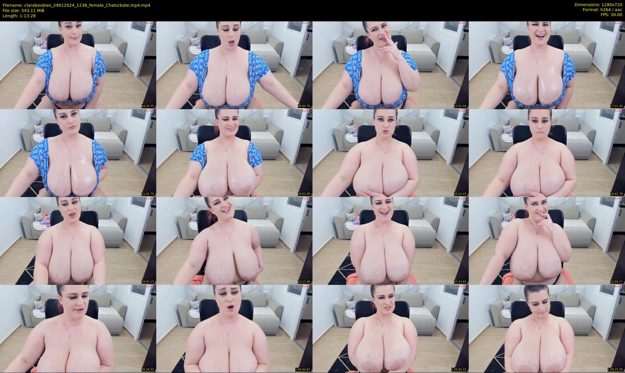 claraboobies — 74 minute Chaturbate female cam show recording, 720p, Jan 29, 2024