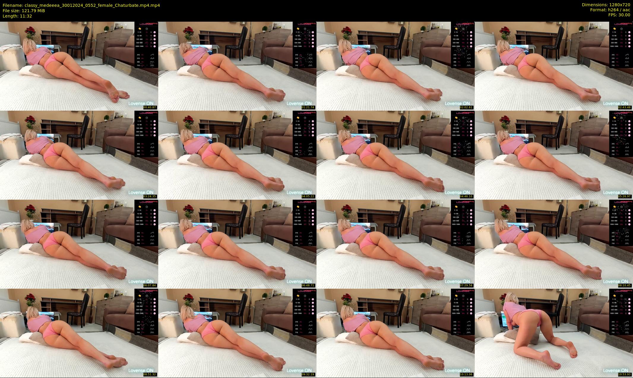 classy_medeeea — 12 minute Chaturbate female cam show recording, 720p, Jan 30, 2024