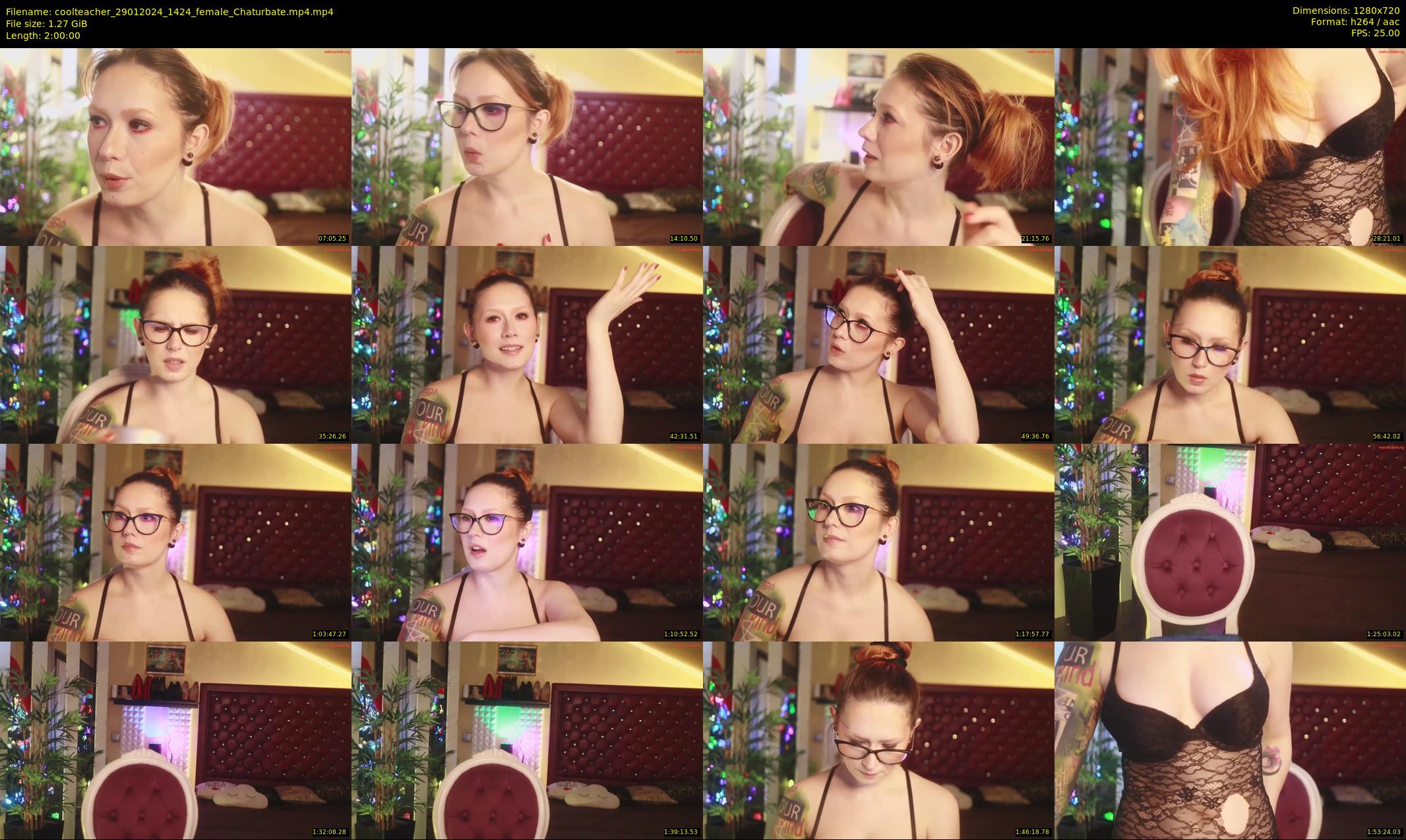 coolteacher — 120 minute Chaturbate female cam show recording, 720p, Jan 29, 2024