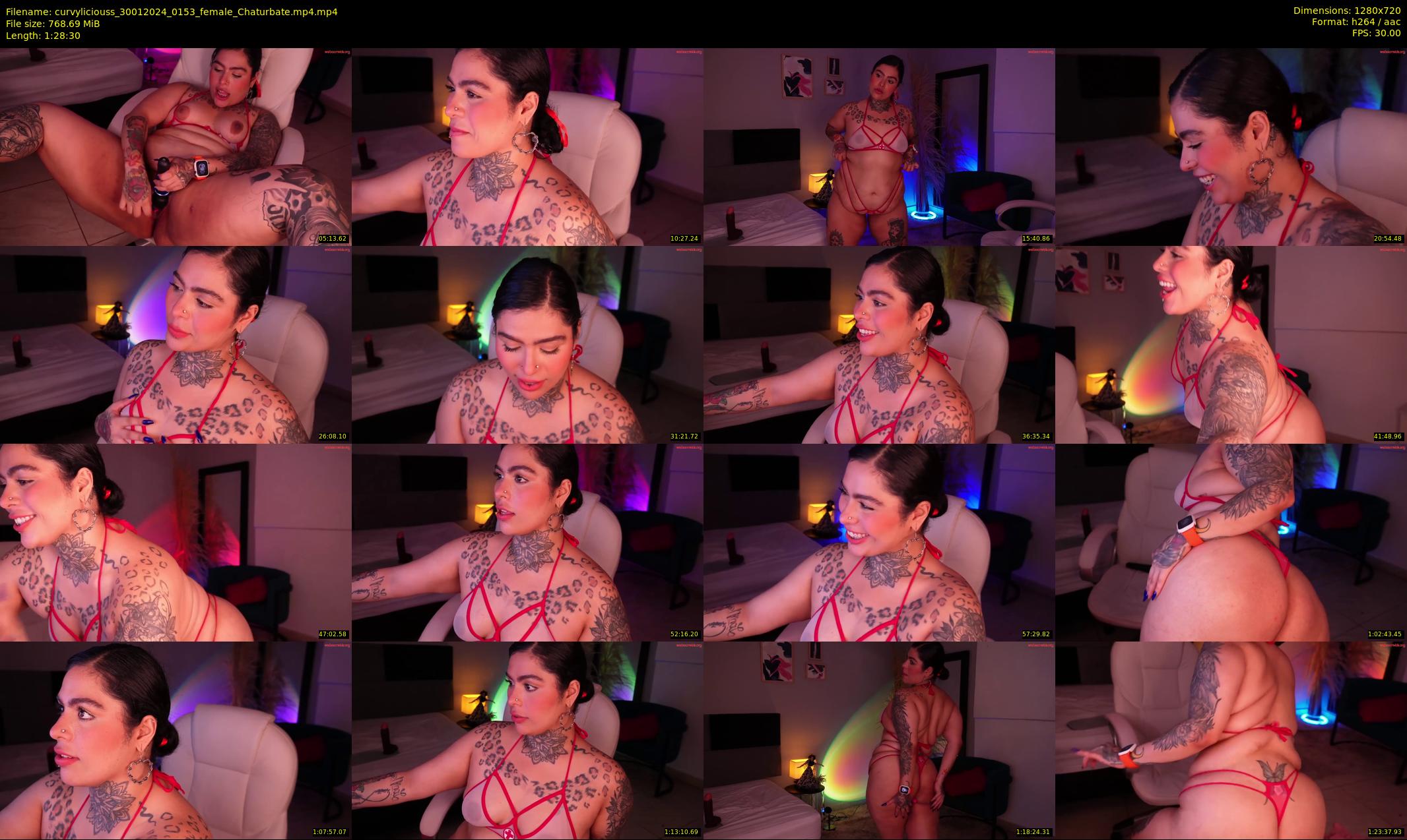 curvyliciouss — 89 minute Chaturbate female cam show recording, 720p, Jan 30, 2024
