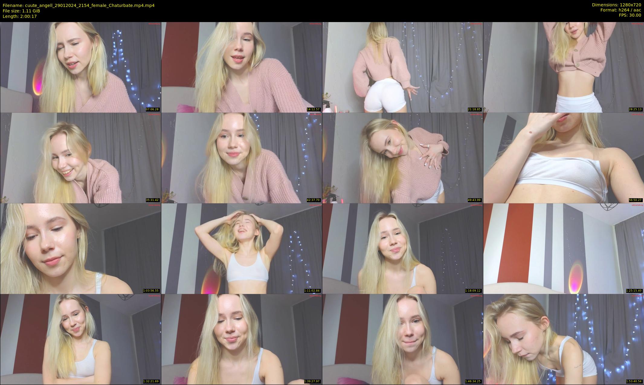 cuute_angell — 121 minute Chaturbate female cam show recording, 720p, Jan 29, 2024