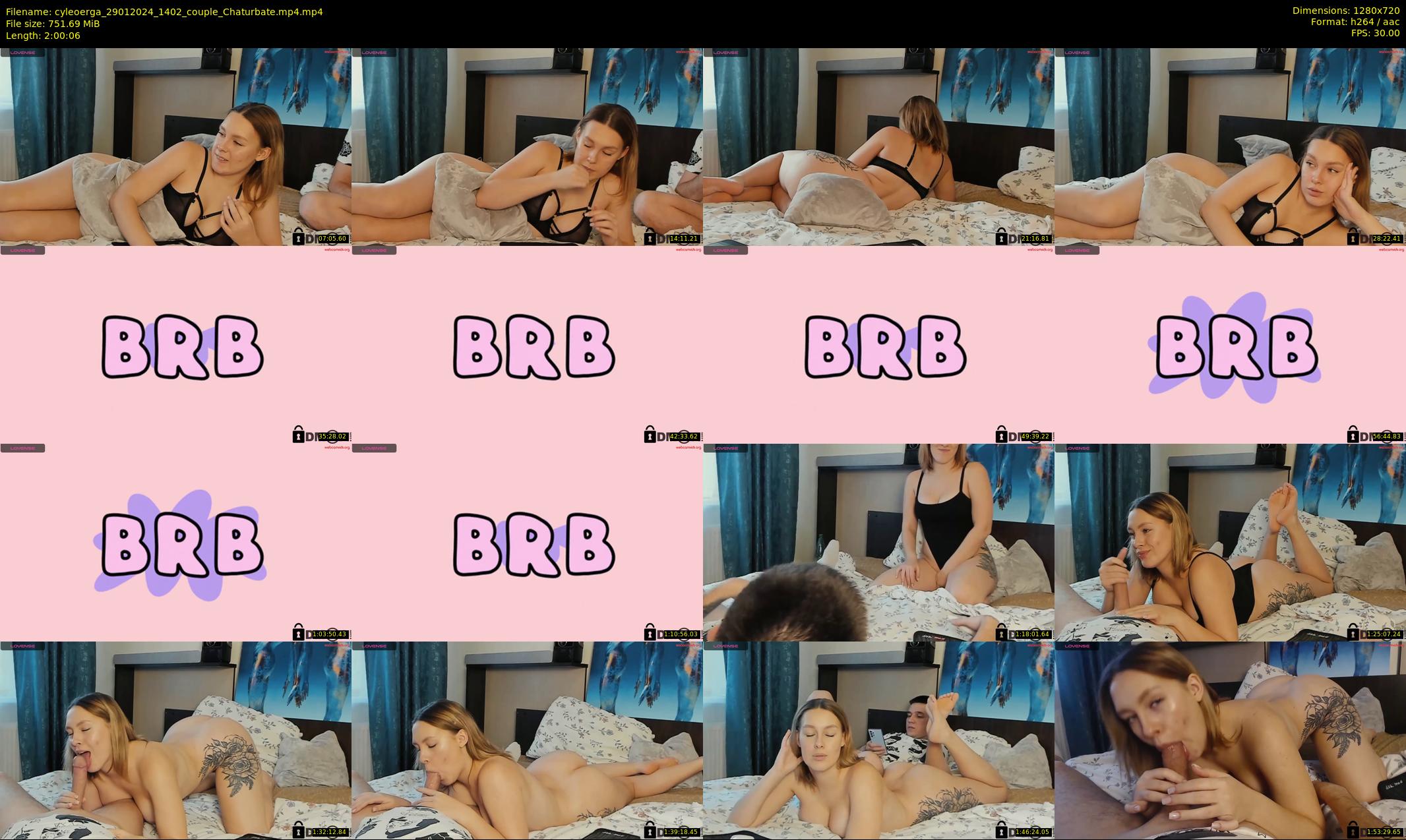 cyleoerga — 121 minute Chaturbate couple cam show recording, 720p, Jan 29, 2024
