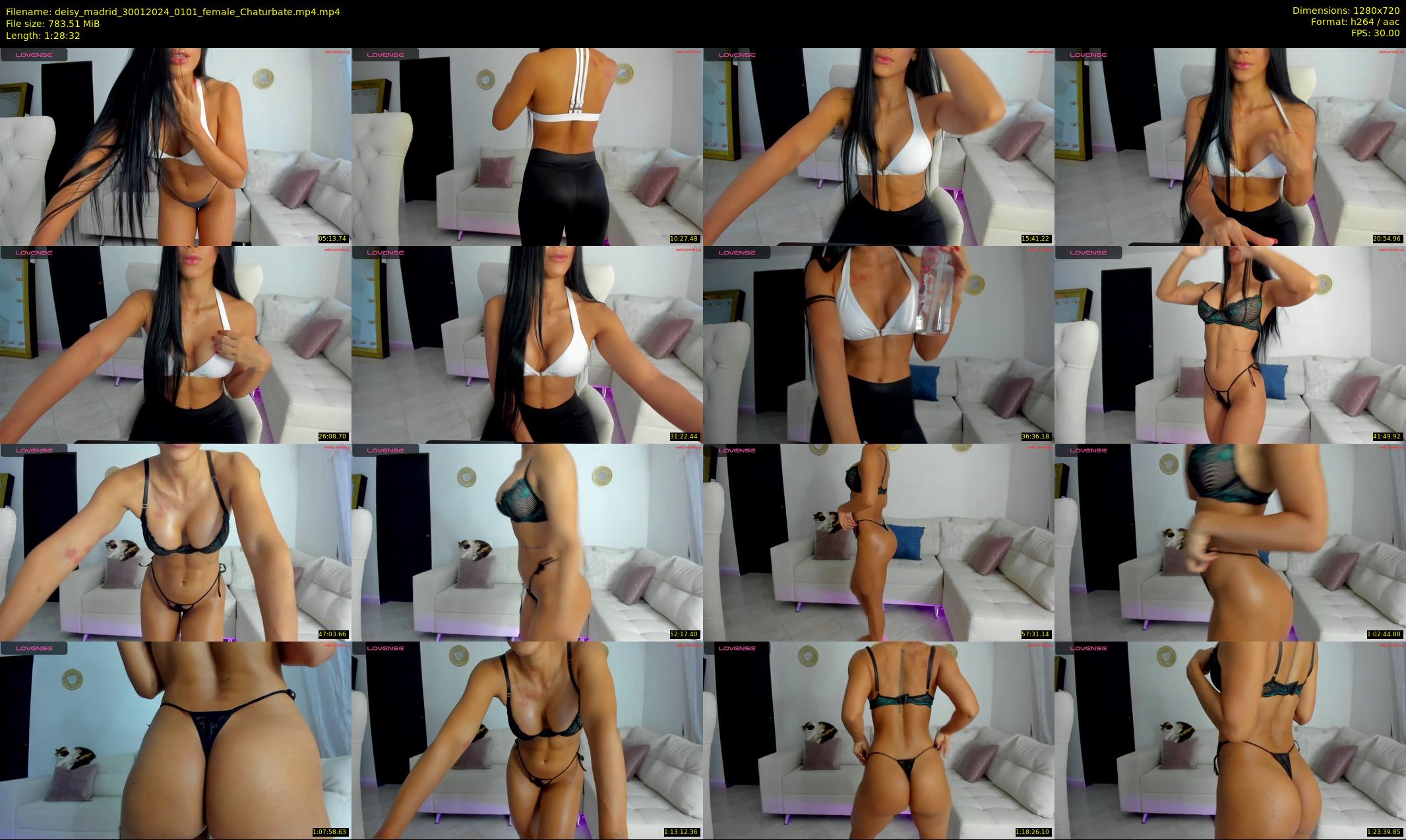 deisy_madrid — 89 minute Chaturbate female cam show recording, 720p, Jan 30, 2024