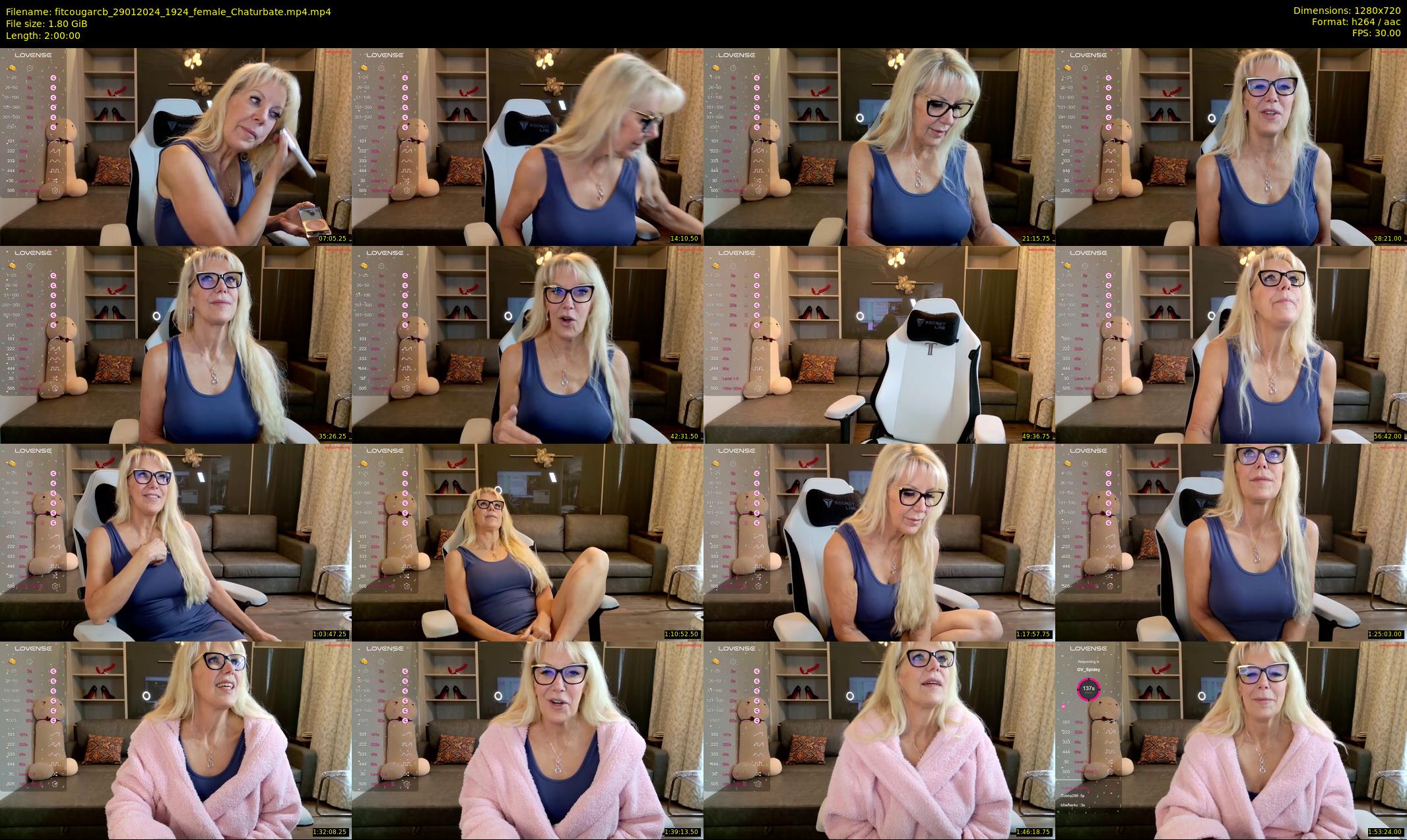 fitcougarcb — 120 minute Chaturbate female cam show recording, 720p, Jan 29, 2024