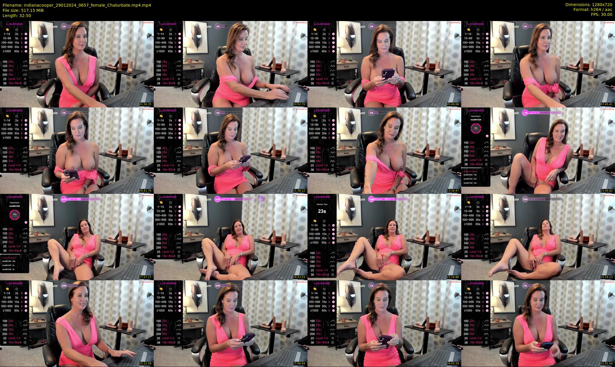 indianacooper — 33 minute Chaturbate female cam show recording, 720p, Jan 29, 2024