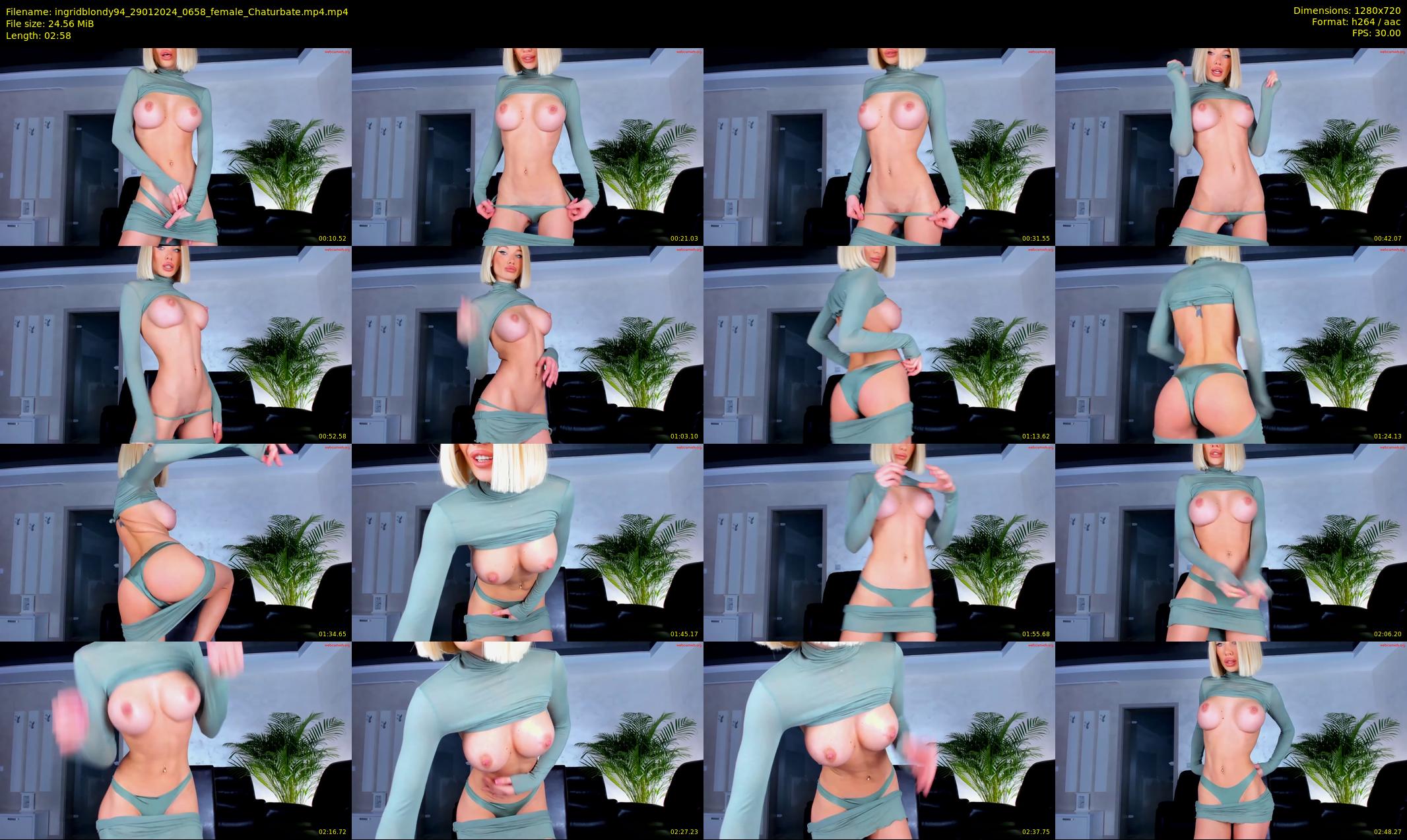 ingridblondy94 — 3 minute Chaturbate female cam show recording, 720p, Jan 29, 2024