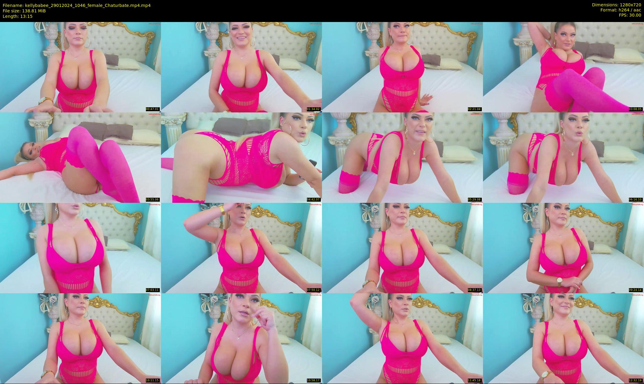 kellybabee — 14 minute Chaturbate female cam show recording, 720p, Jan 29, 2024