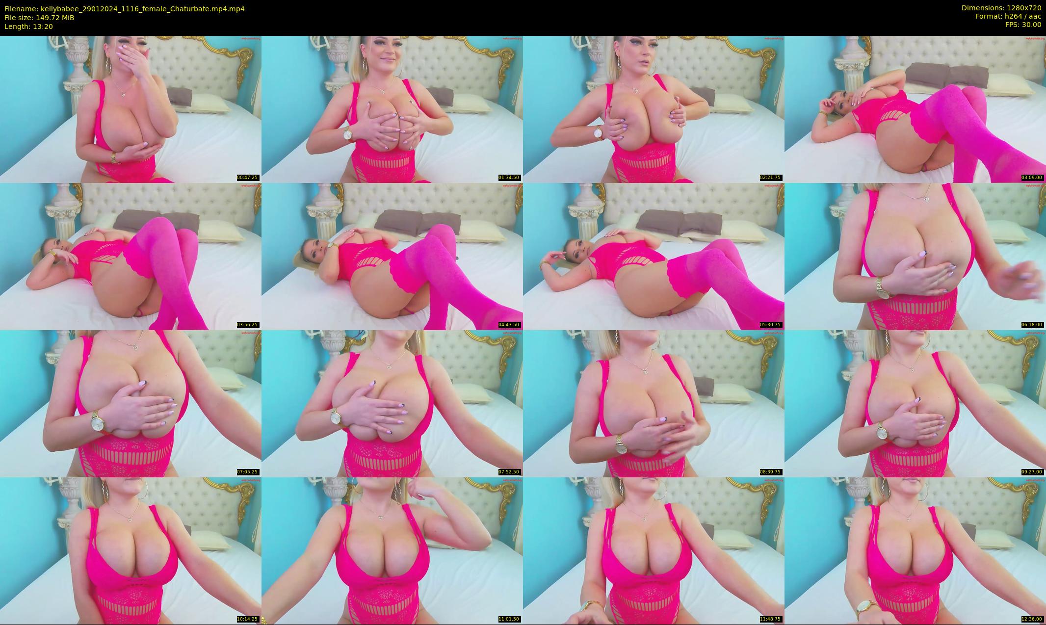 kellybabee — 14 minute Chaturbate female cam show recording, 720p, Jan 29, 2024