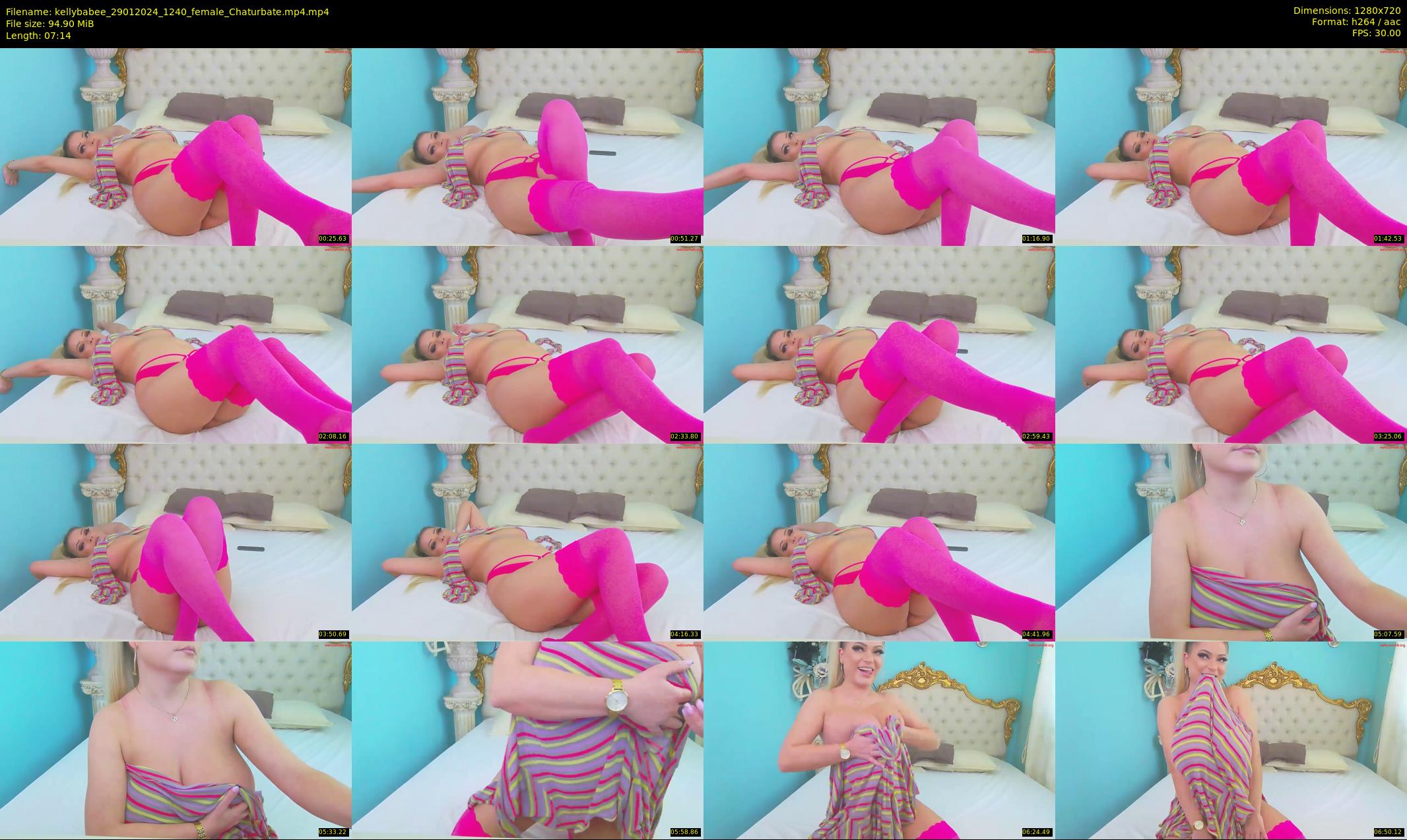 kellybabee — 8 minute Chaturbate female cam show recording, 720p, Jan 29, 2024