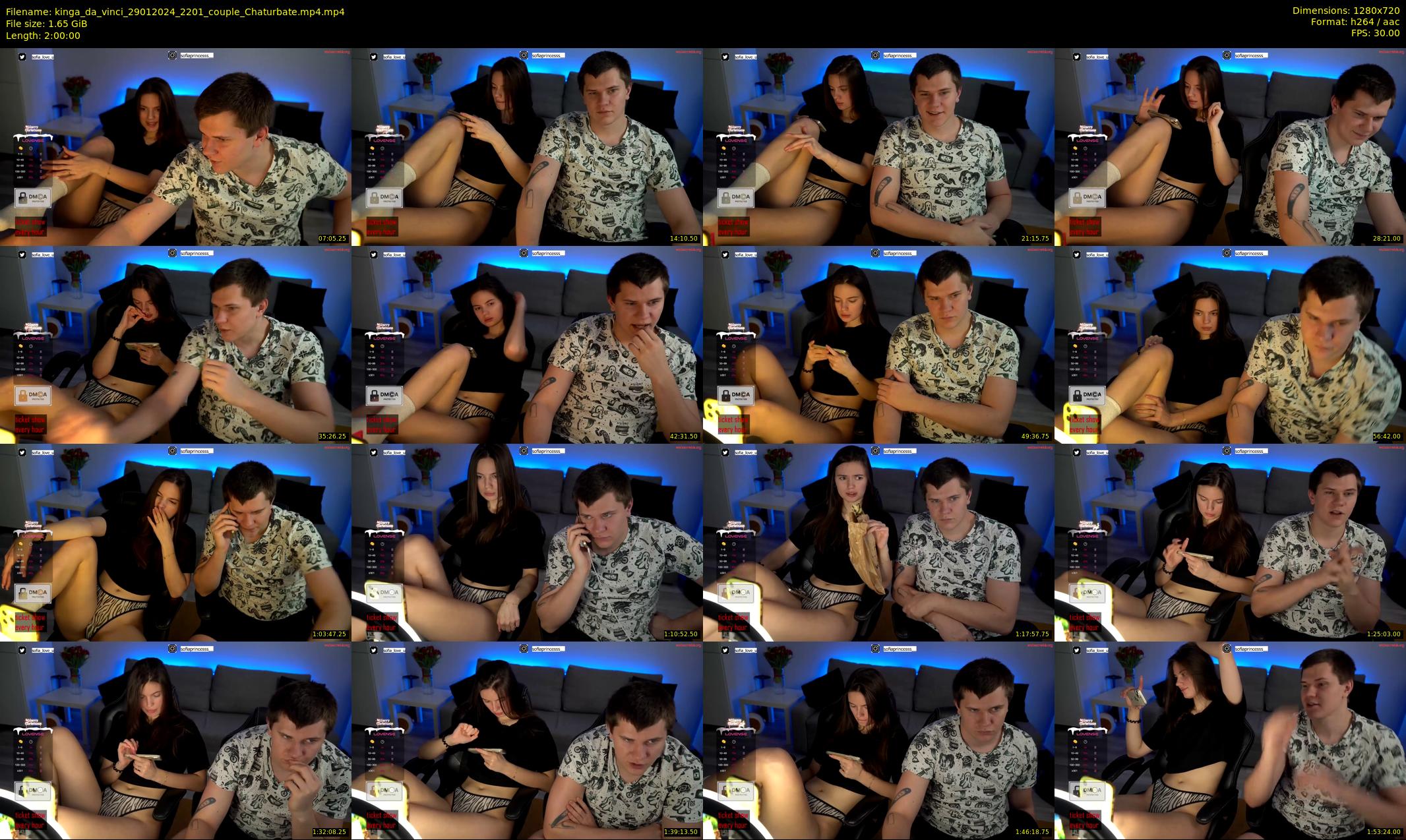 kinga_da_vinci — 120 minute Chaturbate couple cam show recording, 720p, Jan 29, 2024