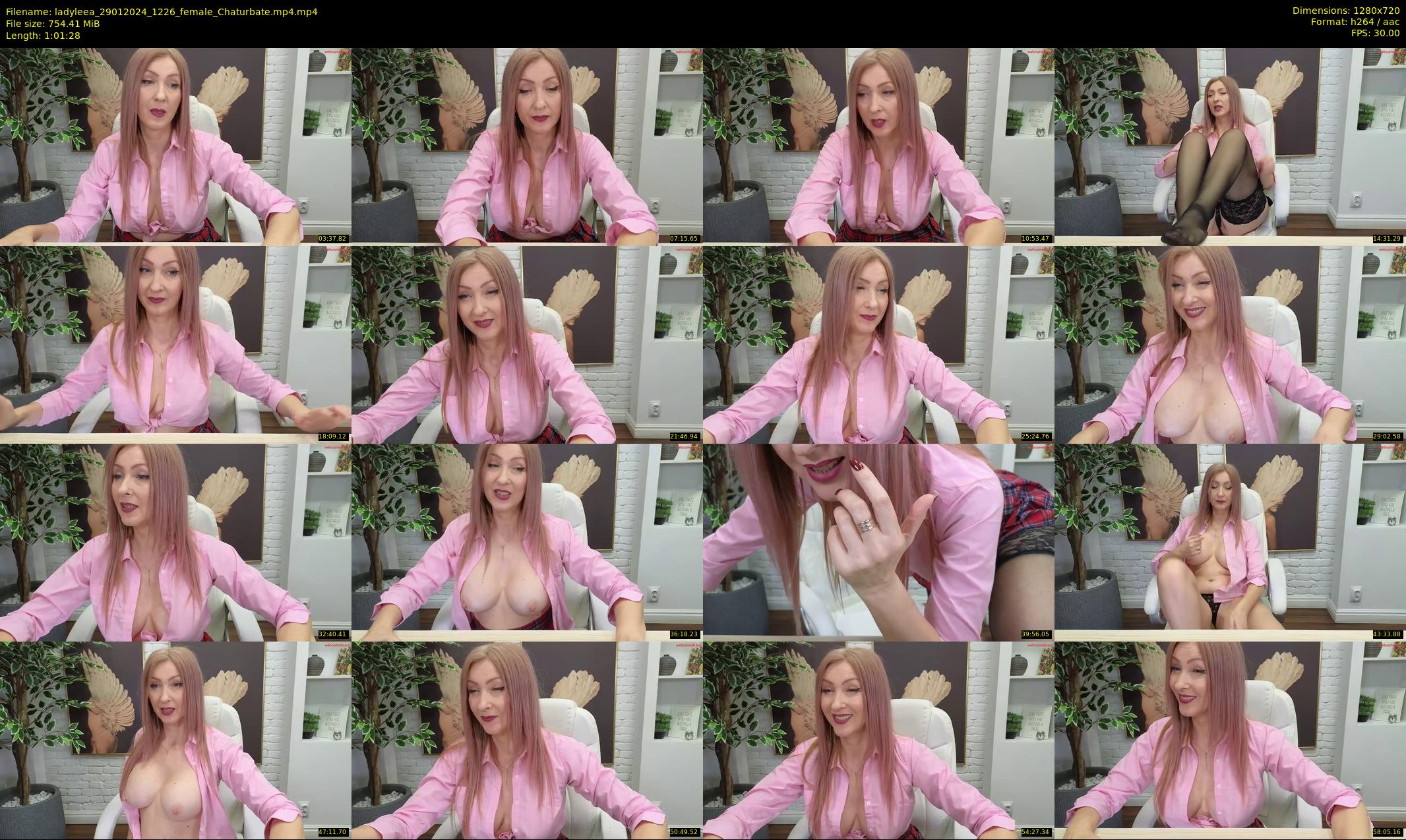 ladyleea — 62 minute Chaturbate female cam show recording, 720p, Jan 29, 2024