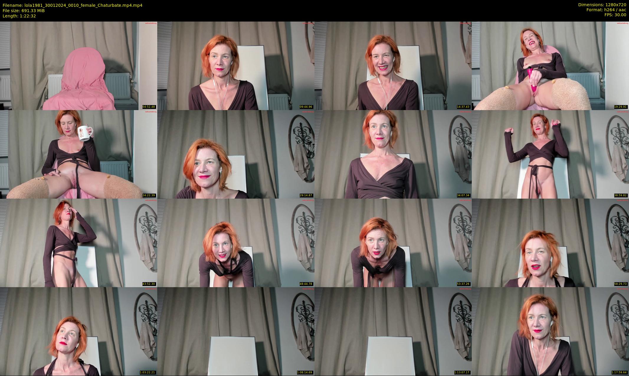 lola1981 — 83 minute Chaturbate female cam show recording, 720p, Jan 30, 2024