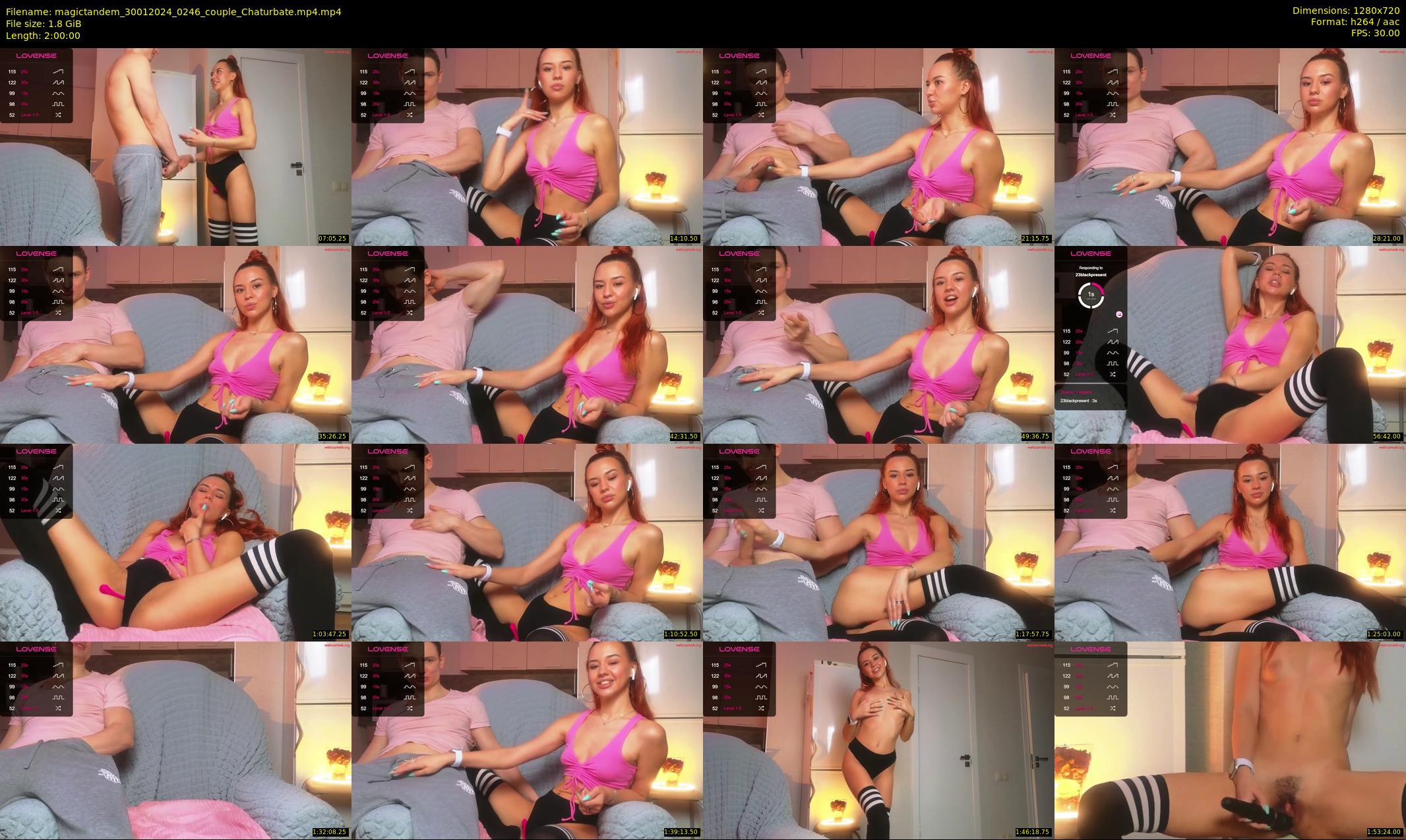 magictandem — 120 minute Chaturbate couple cam show recording, 720p, Jan 30, 2024